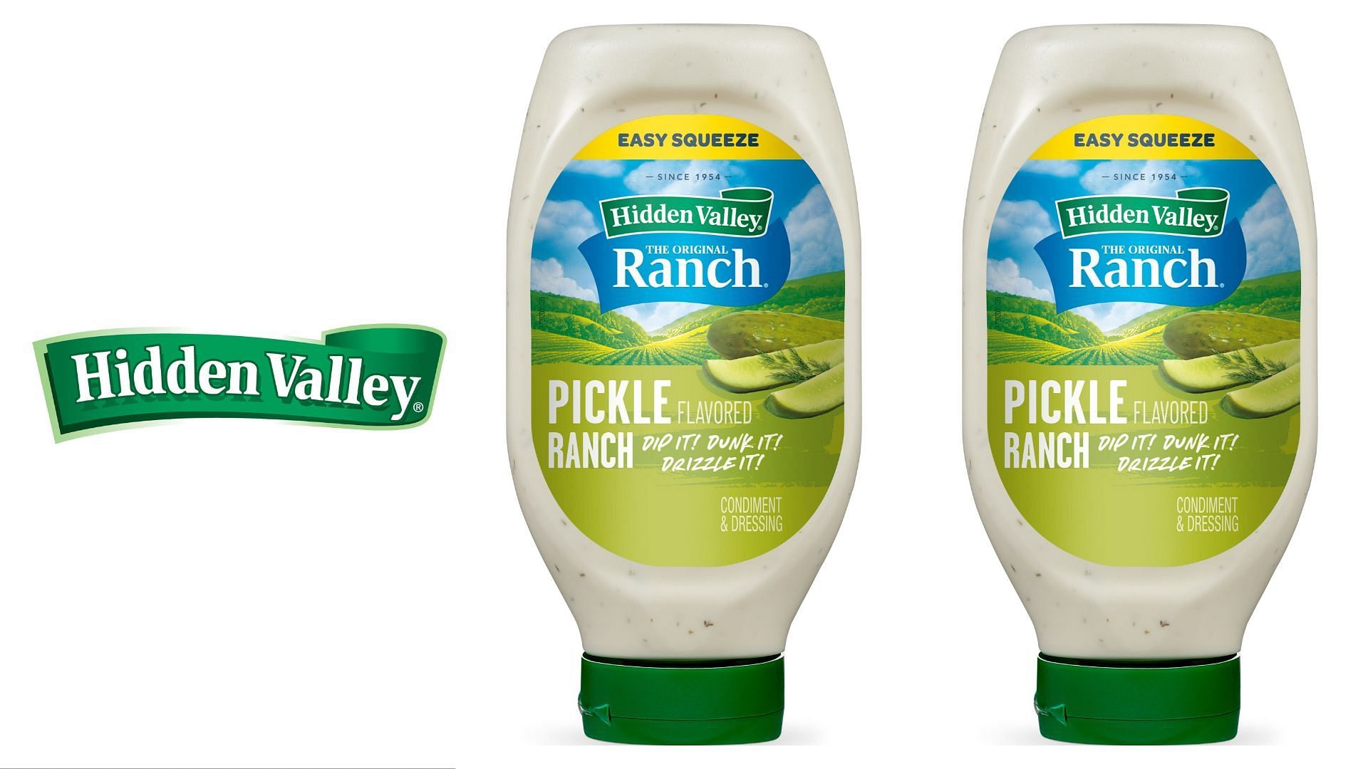 Hidden Valley introduces the new Dill Pickle-Flavored Ranch (Image via Hidden Valley/PR Newswire)