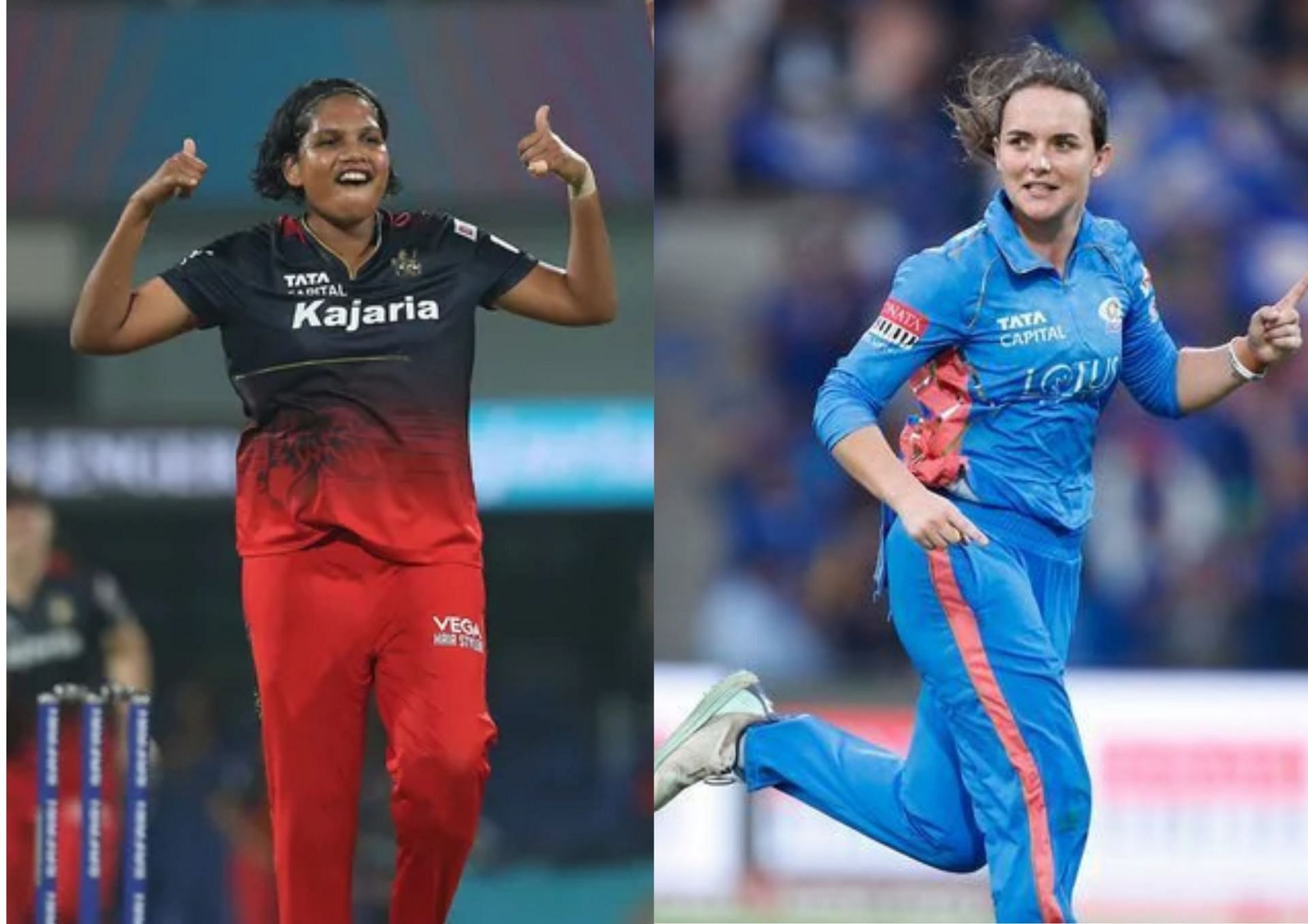 Battle of the two leggies - Asha Sobhana and Amelia Kerr (Picture Credits: WPL).