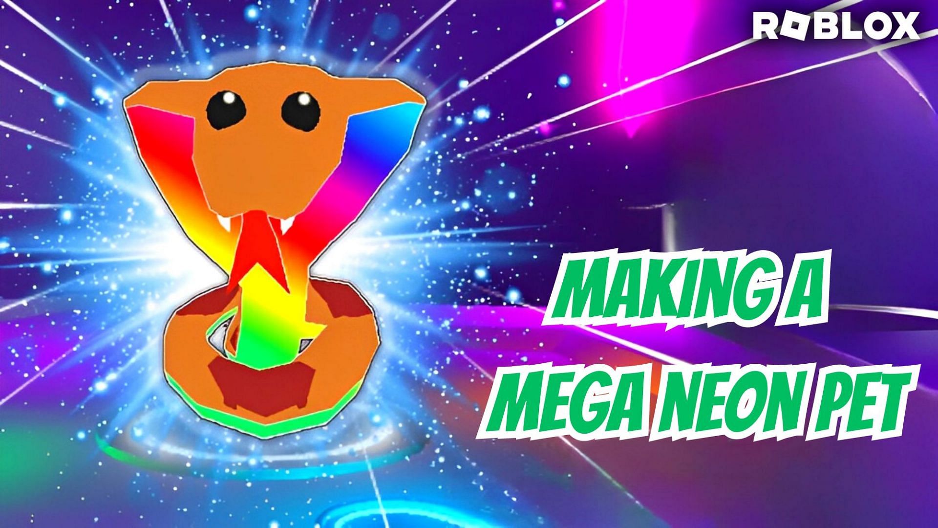 How to make a Mega Neon pet in Roblox Adopt Me!