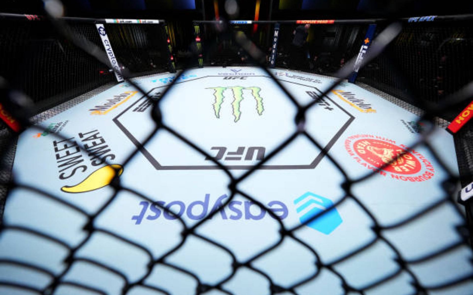 UFC octagon at UFC Fight Night: Rodriguez vs. Lemos