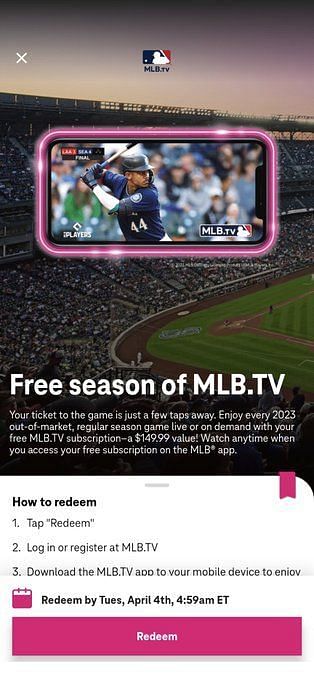TMobiles free MLBTV offer is now available ahead of 2021 Opening Day   CNET