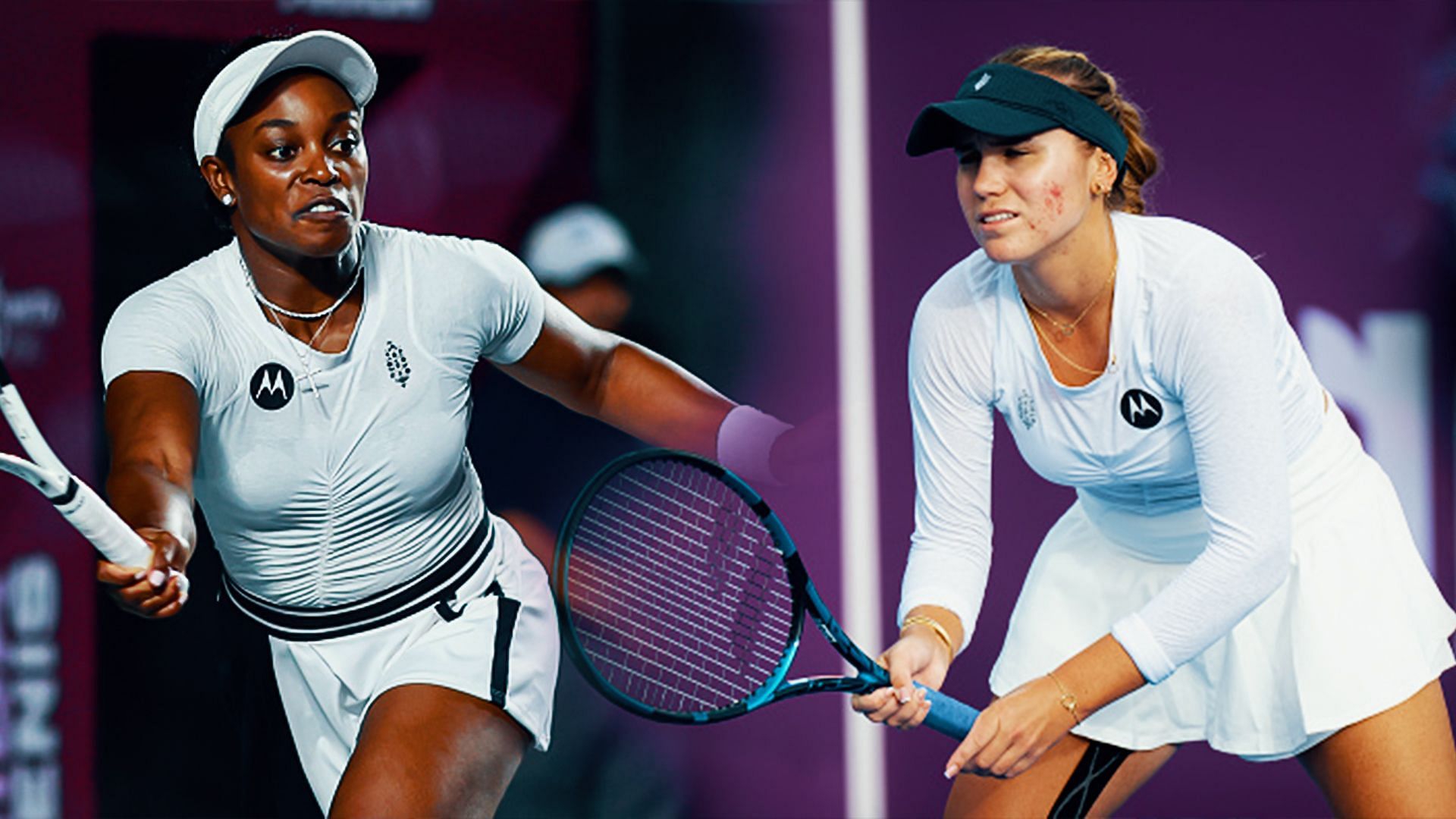 Sloane Stephens (L) &amp; Sofia Kenin