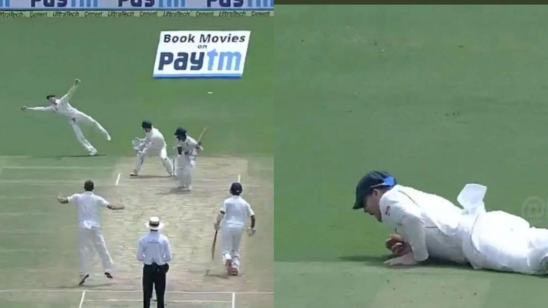 Steve Smith has taken some great catches against India (Image: Twitter)