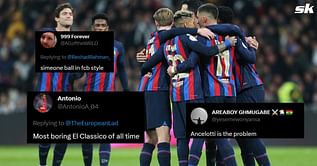 "Worst game I have watched in my life" , "Ancelotti is the problem" - Twitter erupts as Barcelona end Real Madrid's 11-month home unbeaten run