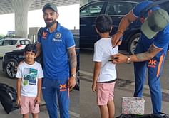 [WATCH] Virat Kohli spotted at Mumbai Airport before leaving for Vizag for the 2nd ODI vs Australia