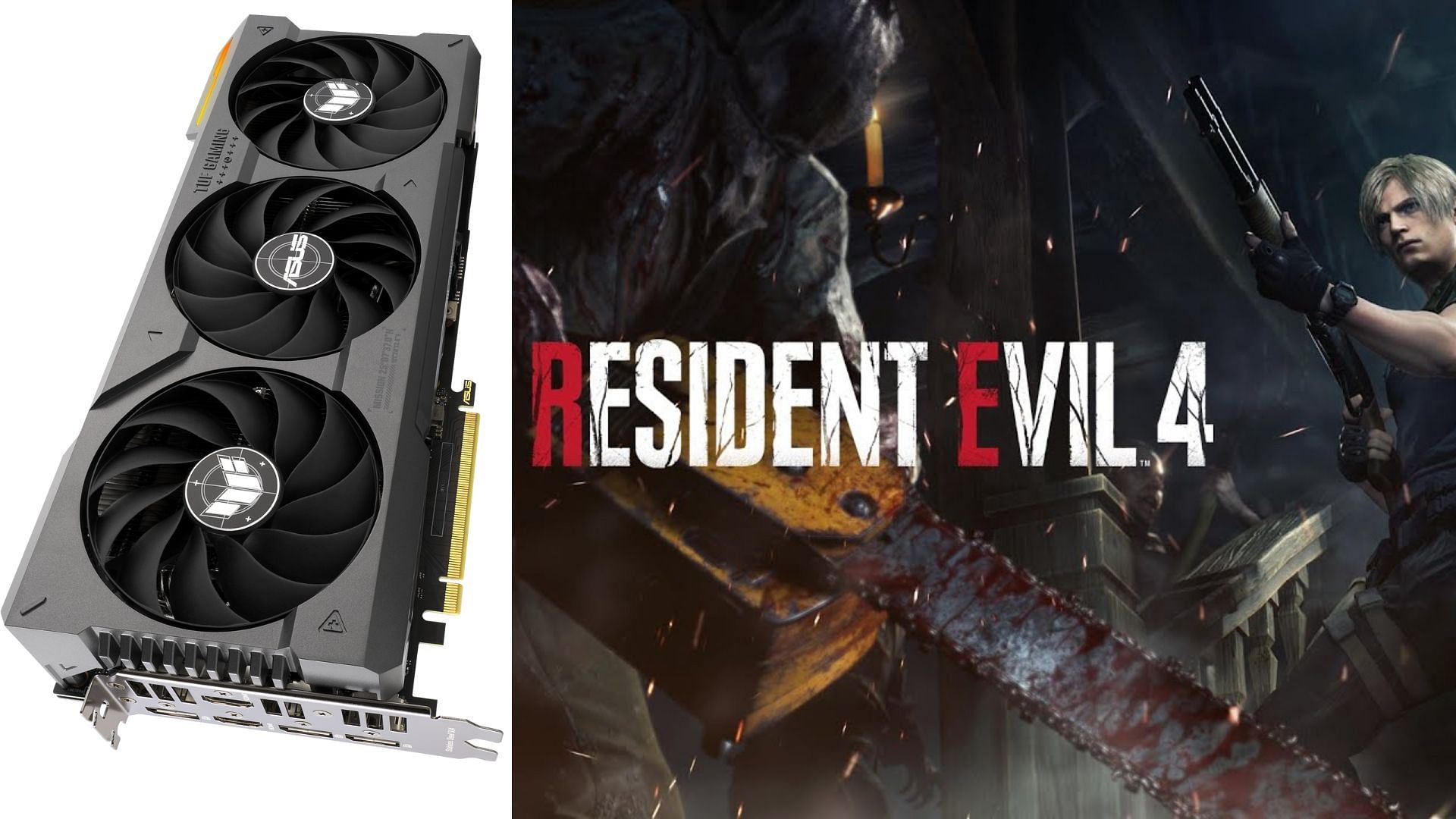 ASUS TUF RTX 4070 Ti and RE4 remake cover