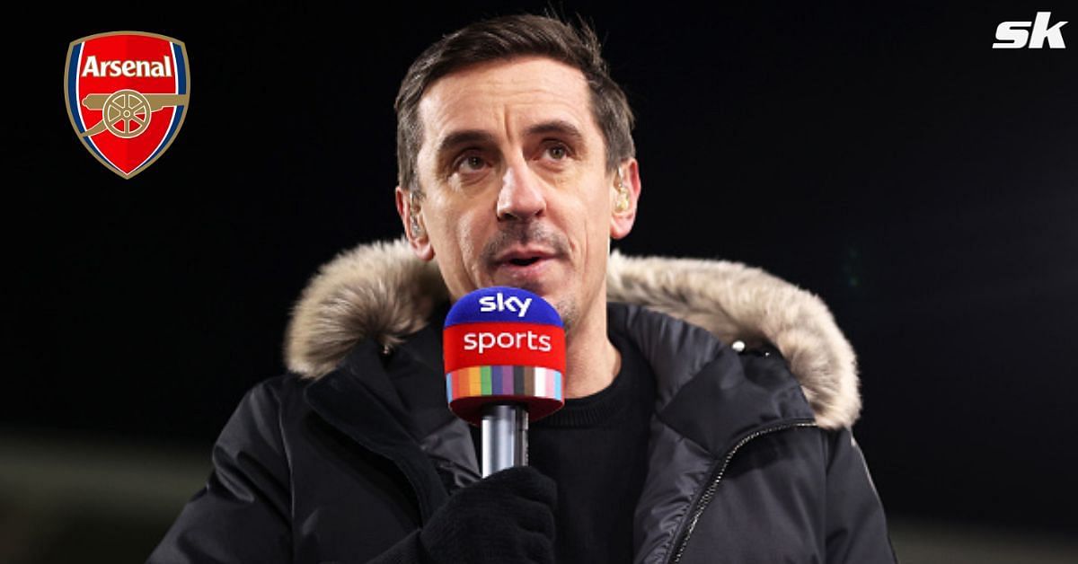 Gary Neville hits back at Arsenal fans over Arteta comments.
