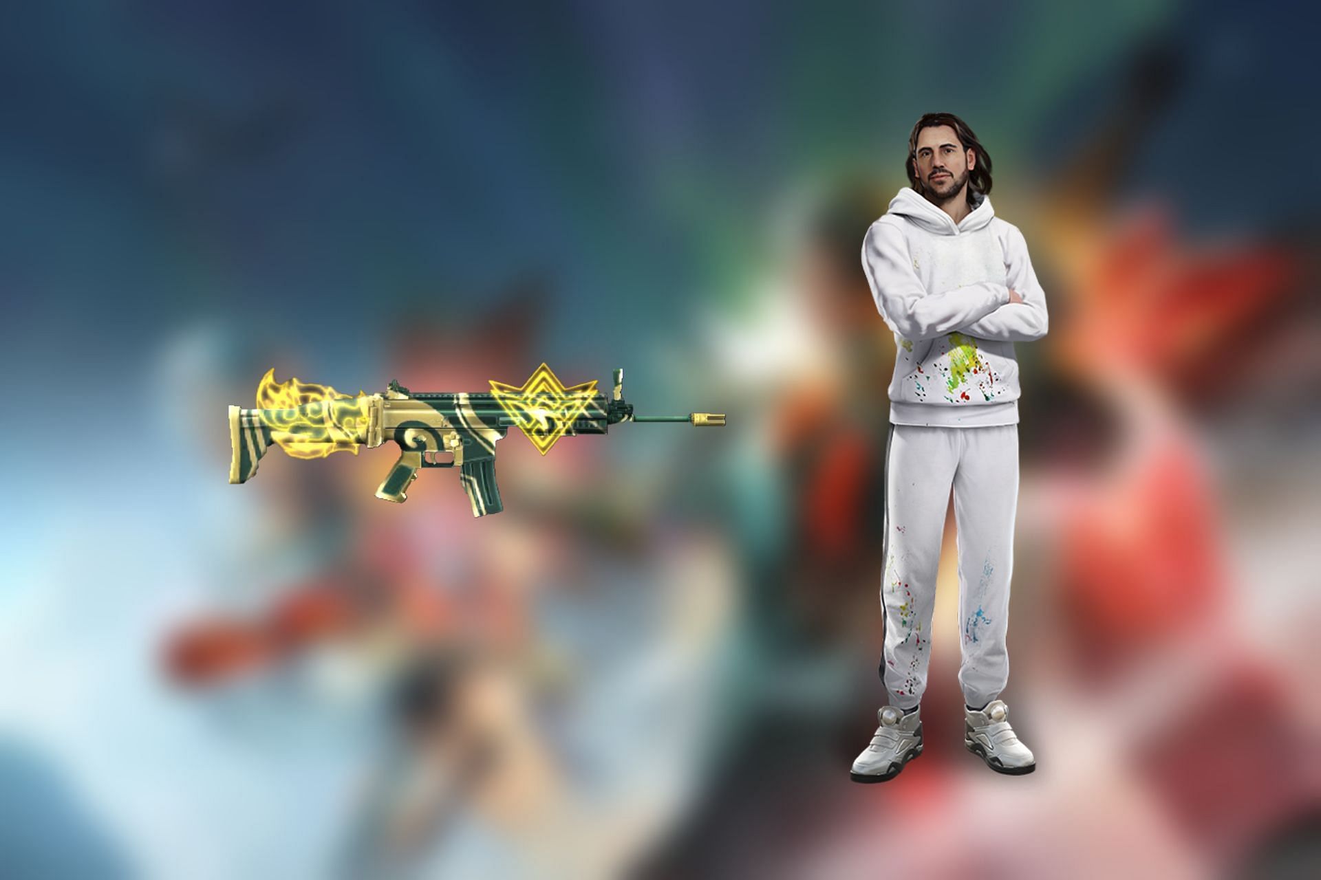 Free Fire MAX Daily Trials provides free character and gun skin (Image via Garena)