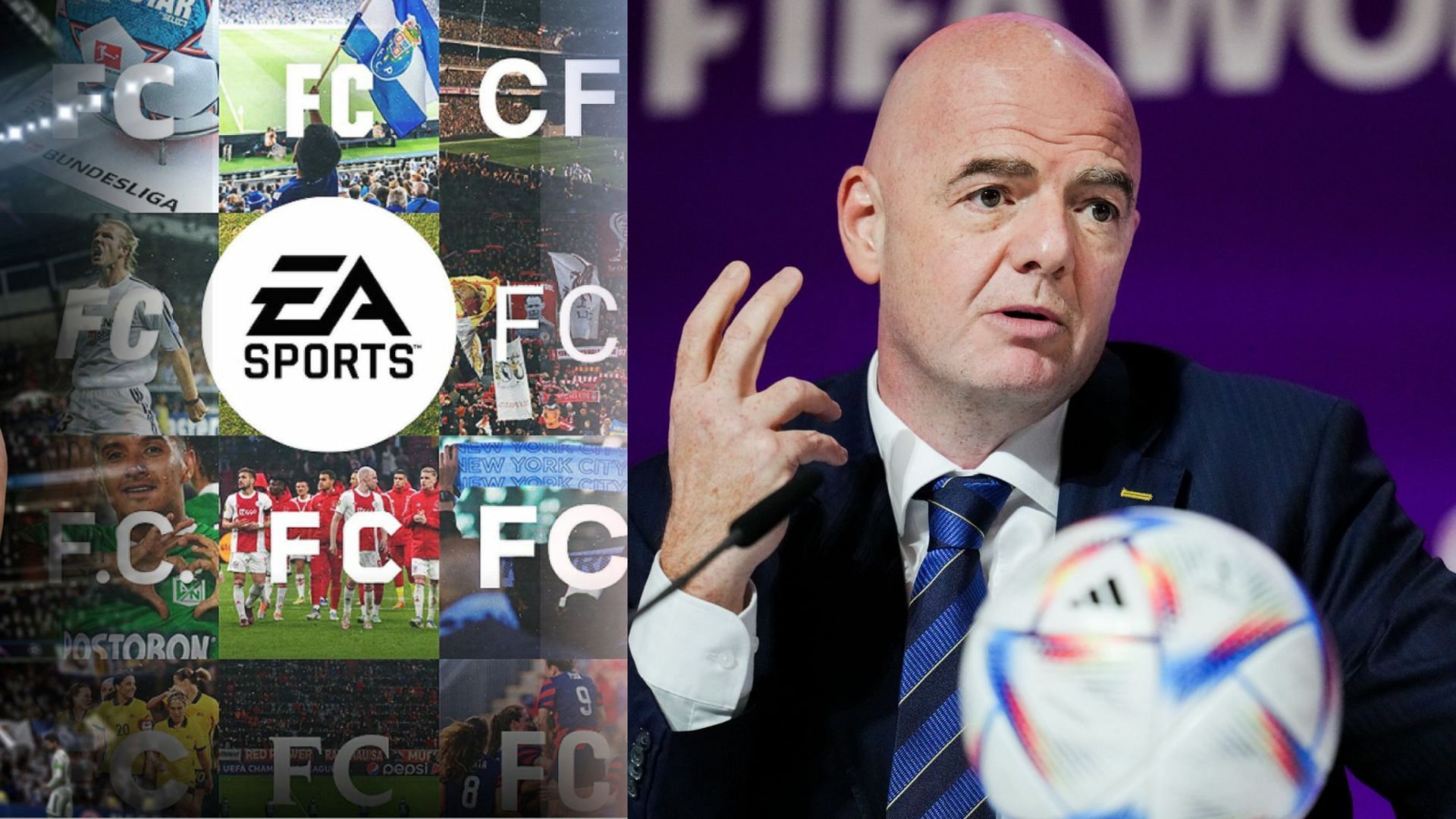 Gamers could end up in a future where EA Sports FC and FIFA 24 could co-exist (Images via EA Sports, Sky Sports)