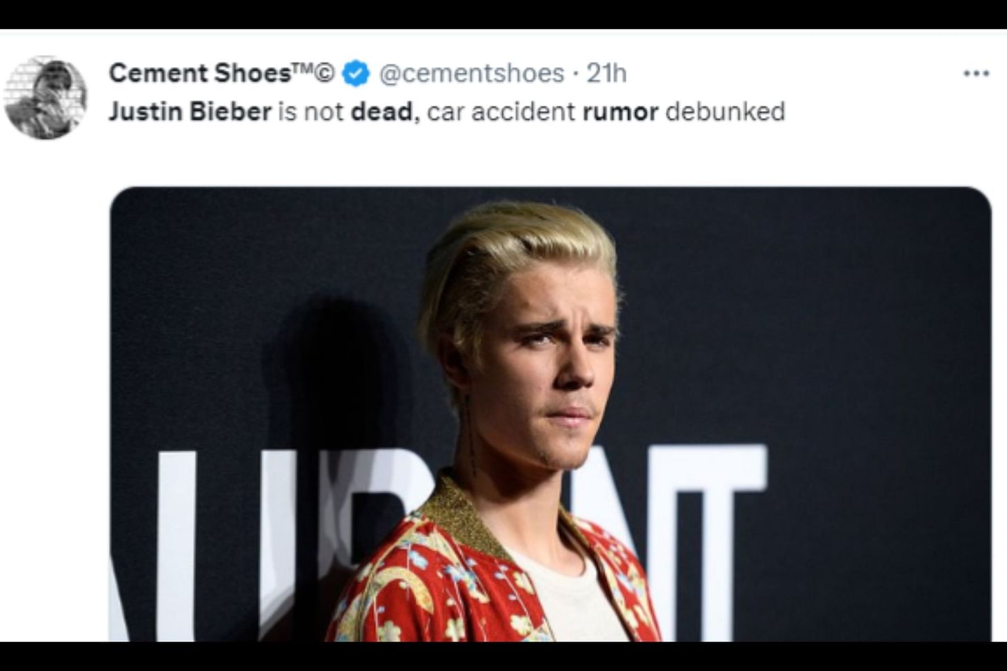 Justin Bieber Fact Check Did Justin Bieber die in a car crash? Viral