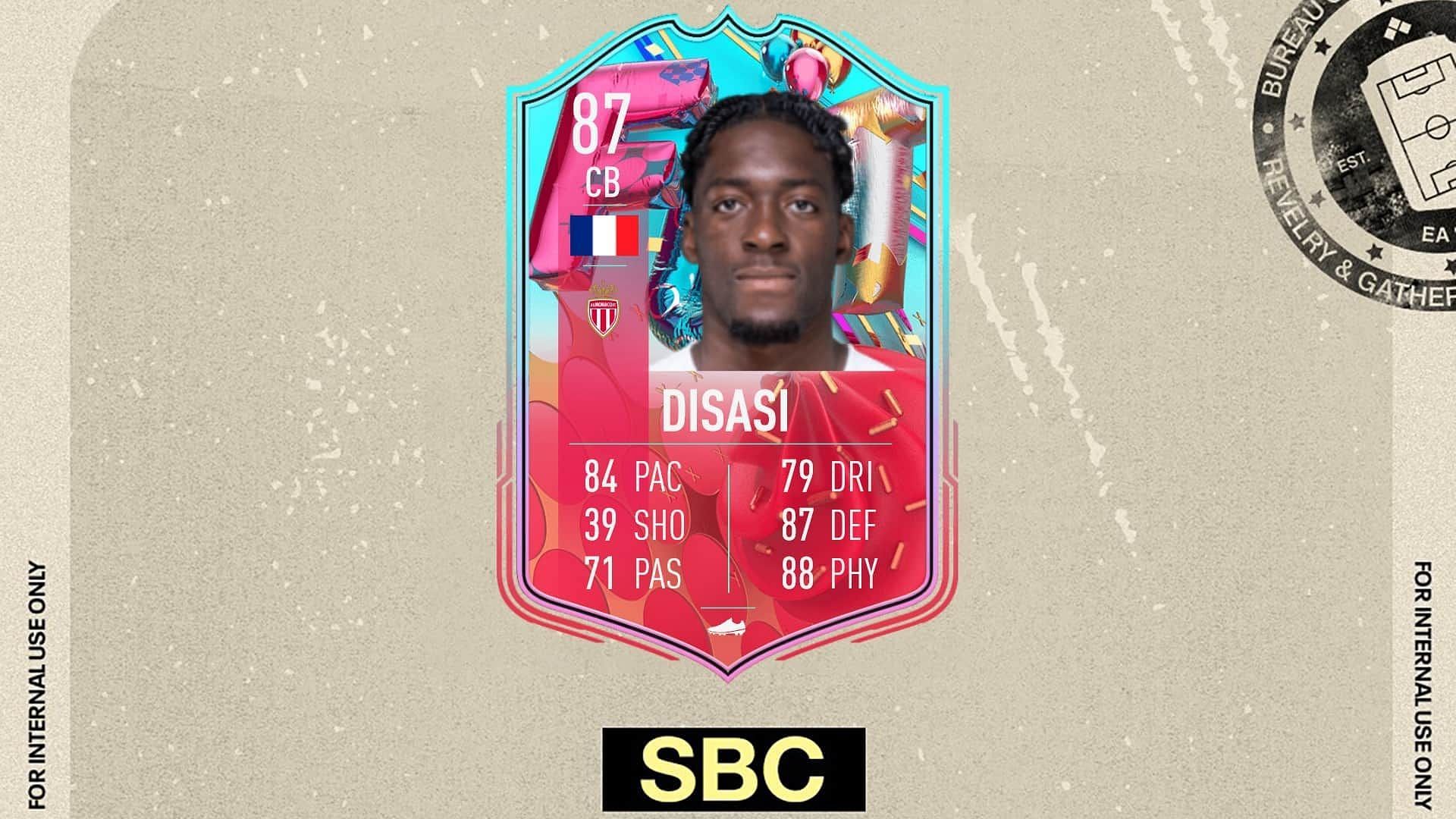 The Axel Disasi FUT Birthday SBC is certainly an affordable option for FIFA 23 players (Image via EA Sports)
