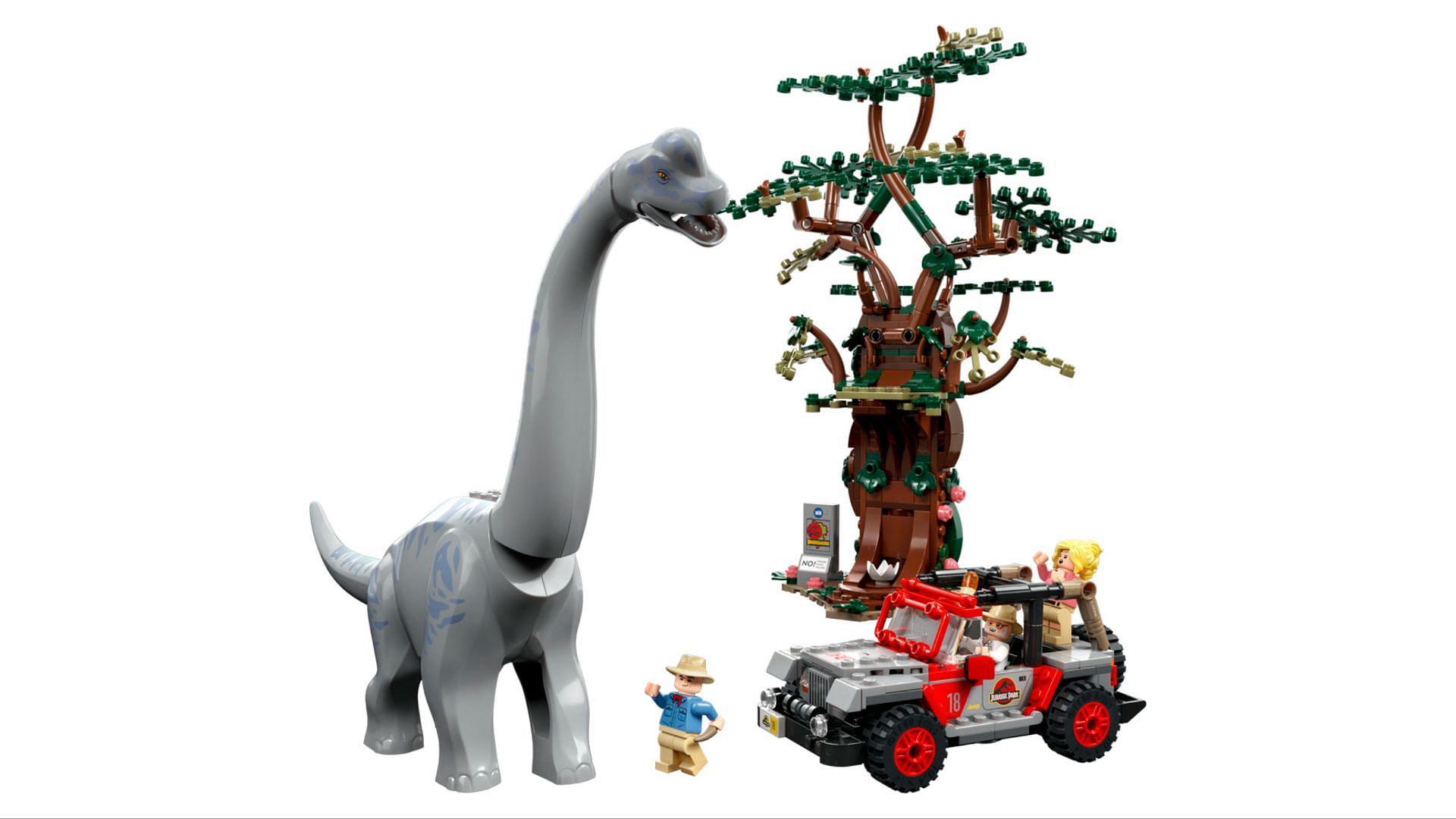 Jurassic Park Brachiosaurus Discovery set (Image via LEGŌ)