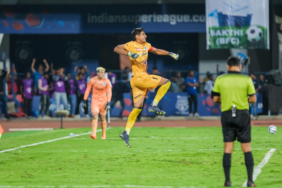 Gurpreet Singh Sandhu was the man of the match (Image courtesy: ISL media)