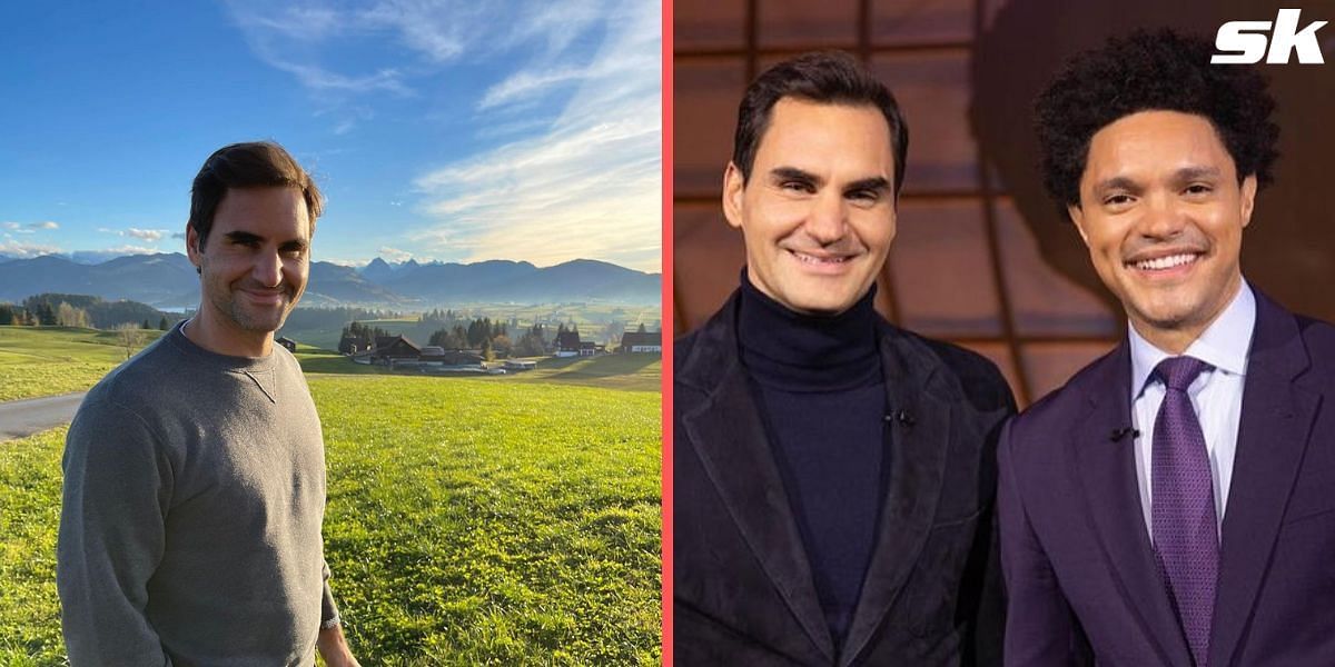 Roger Federer and Trevor Noah featured in a commercial for Switzerland Tourism