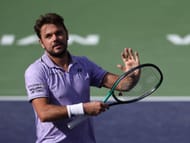 Stan Wawrinka during the BNP Paribas Open