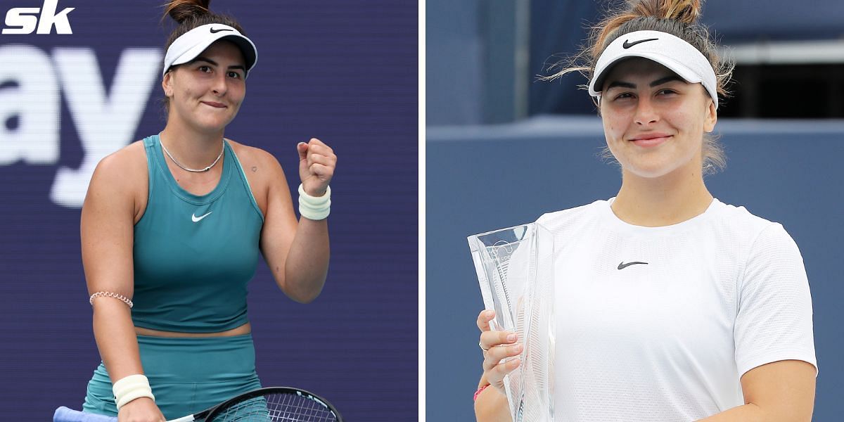 Bianca Andreescu is yet to lose a completed match in her career at the Miami Open