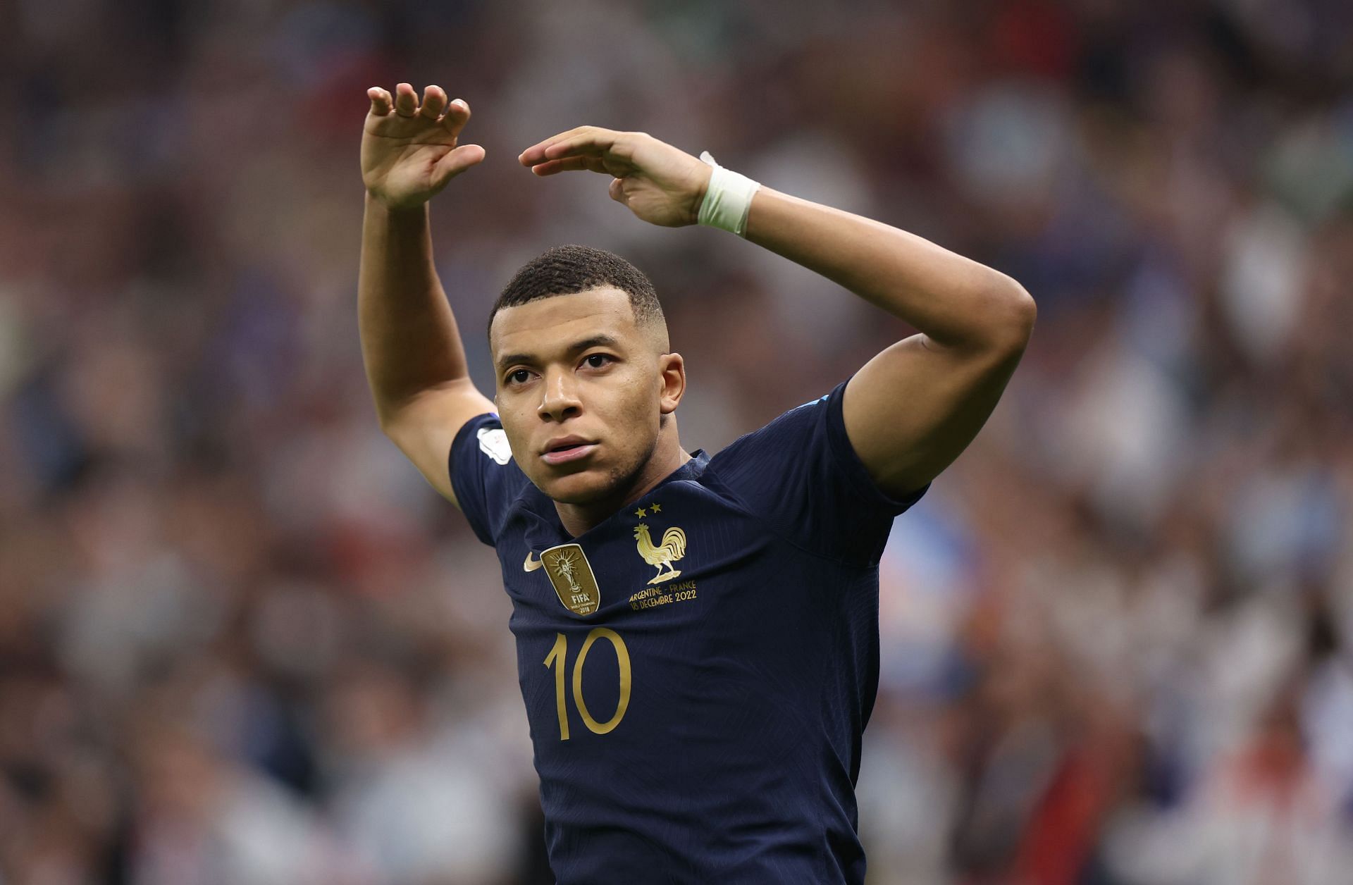 Kylian Mbappe has plenty of FIFA World Cup appearances still to come, but already holds a coveted record