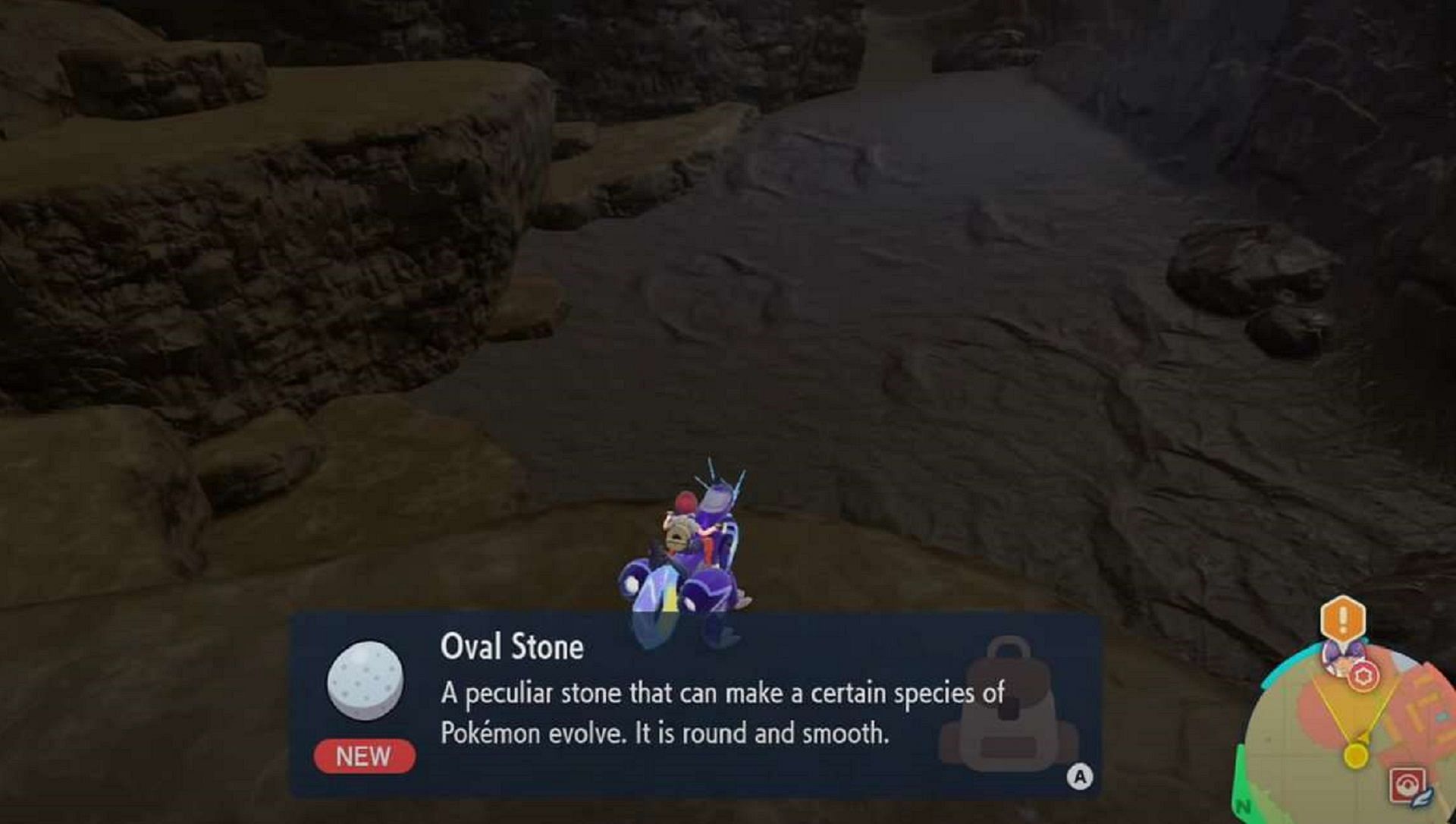 The Oval Stone can be used to evolve a specific Pokemon in Scarlet and Violet (Image via Game Freak)