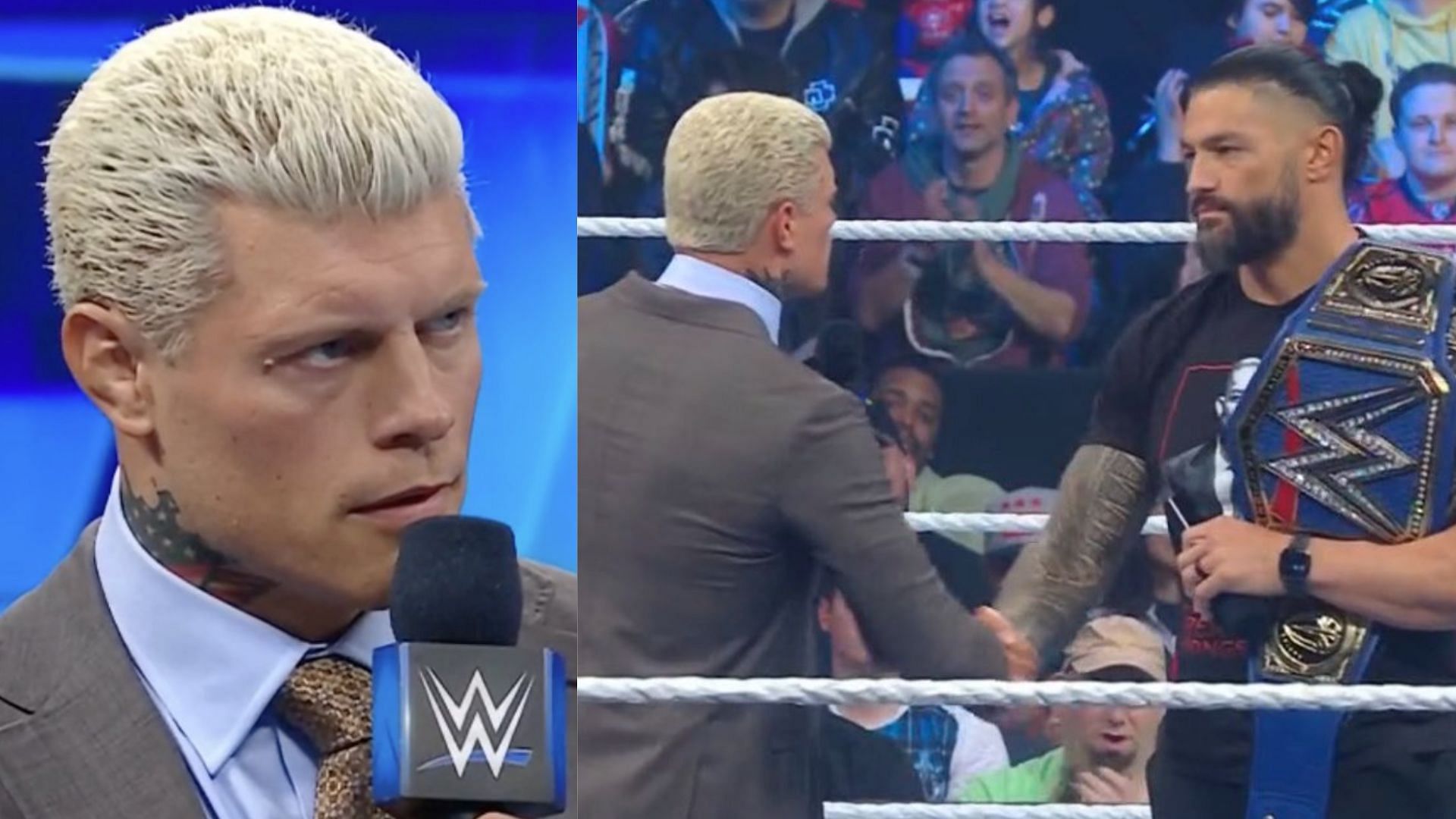 Cody Rhodes and Roman Reigns met face-to-face on WWE SmackDown.