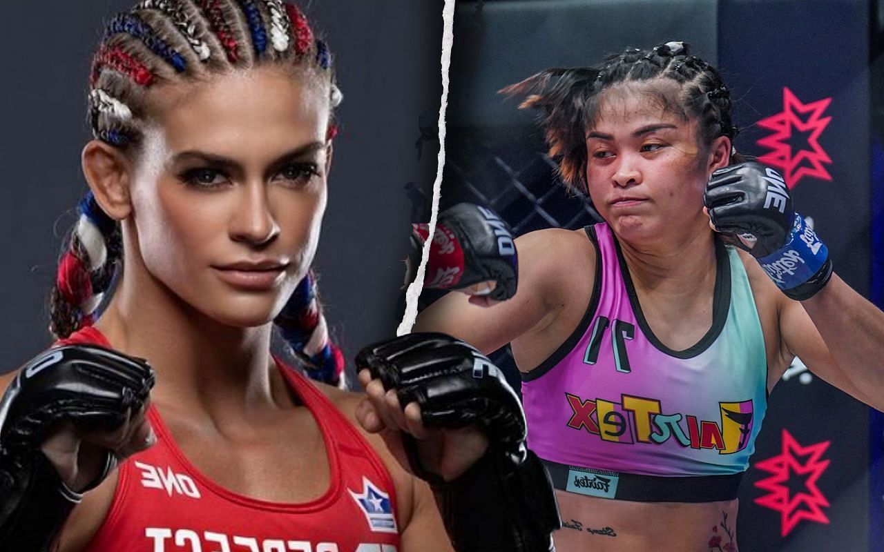 (left) Alyse Anderson and (right) Stamp Fairtex [Credit: ONE Championship]
