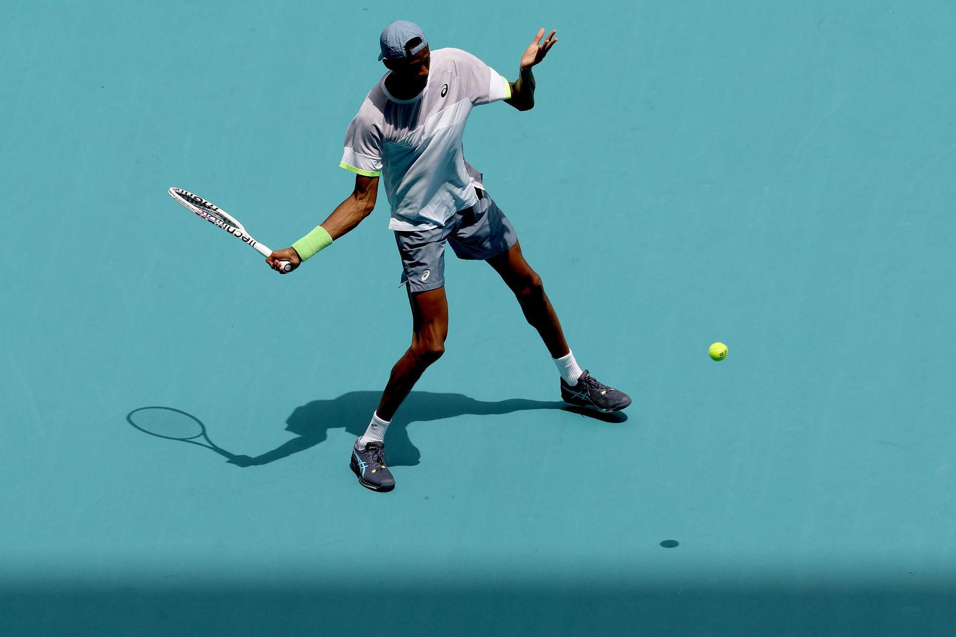 Christopher Eubanks in action at the Miami Open
