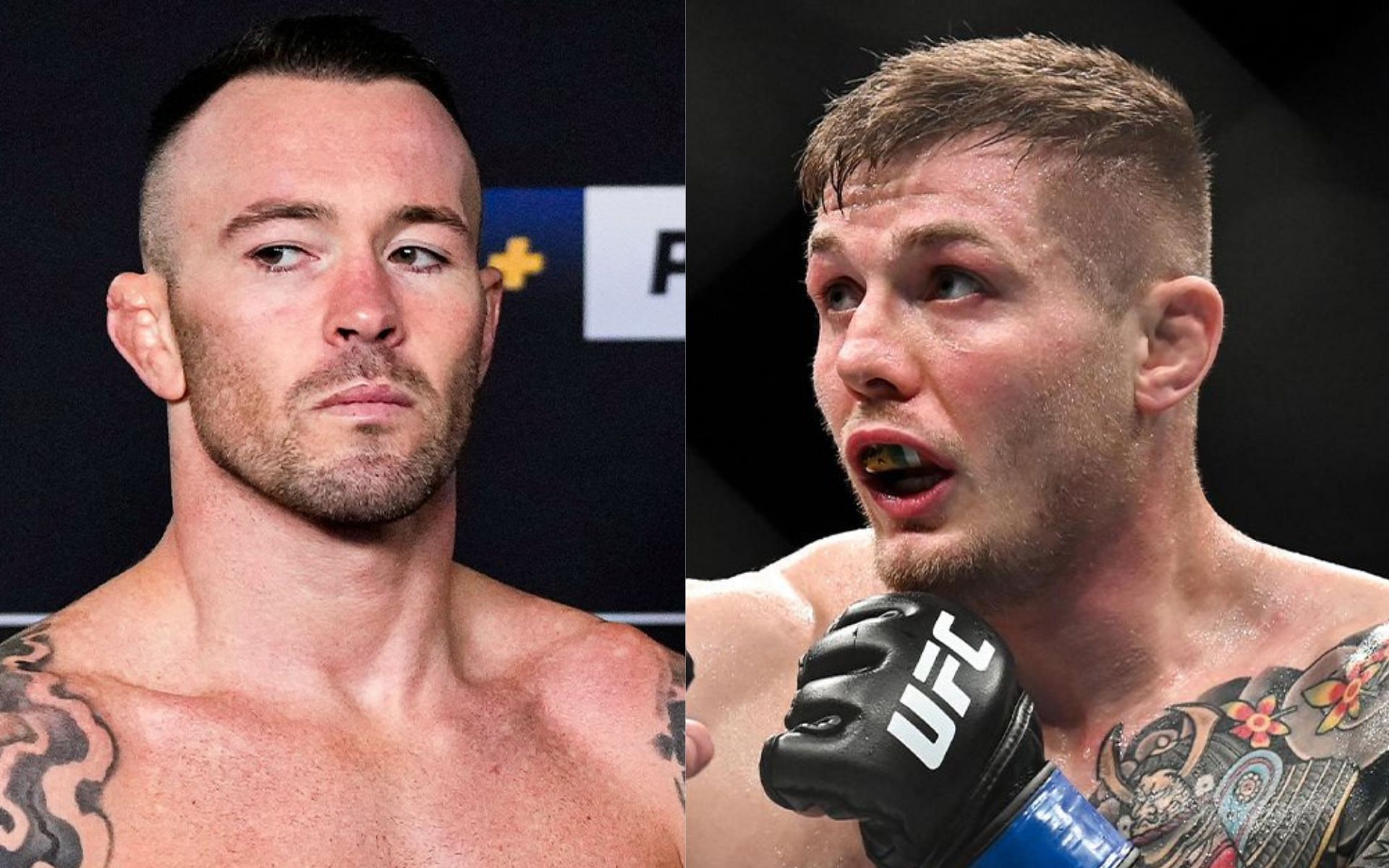 Colby Covington [left] Marvin Vettori [right] [Images courtesy: @espnmma and @MMAJunkie (Twitter)]