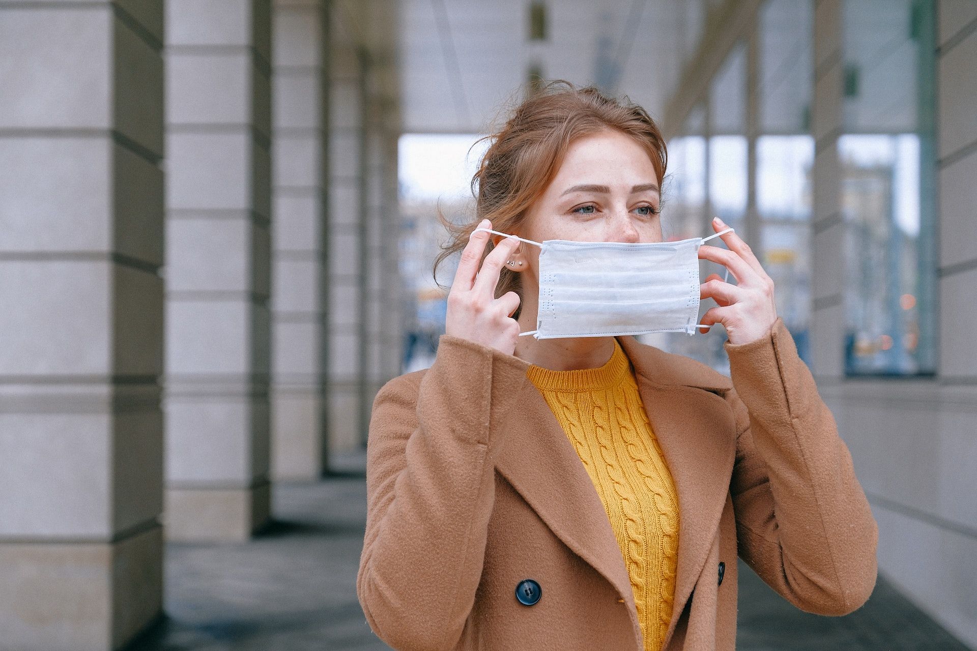 Wear masks to prevent inhaling fungus in the air. (Photo via Pexels/Anna Shvets)