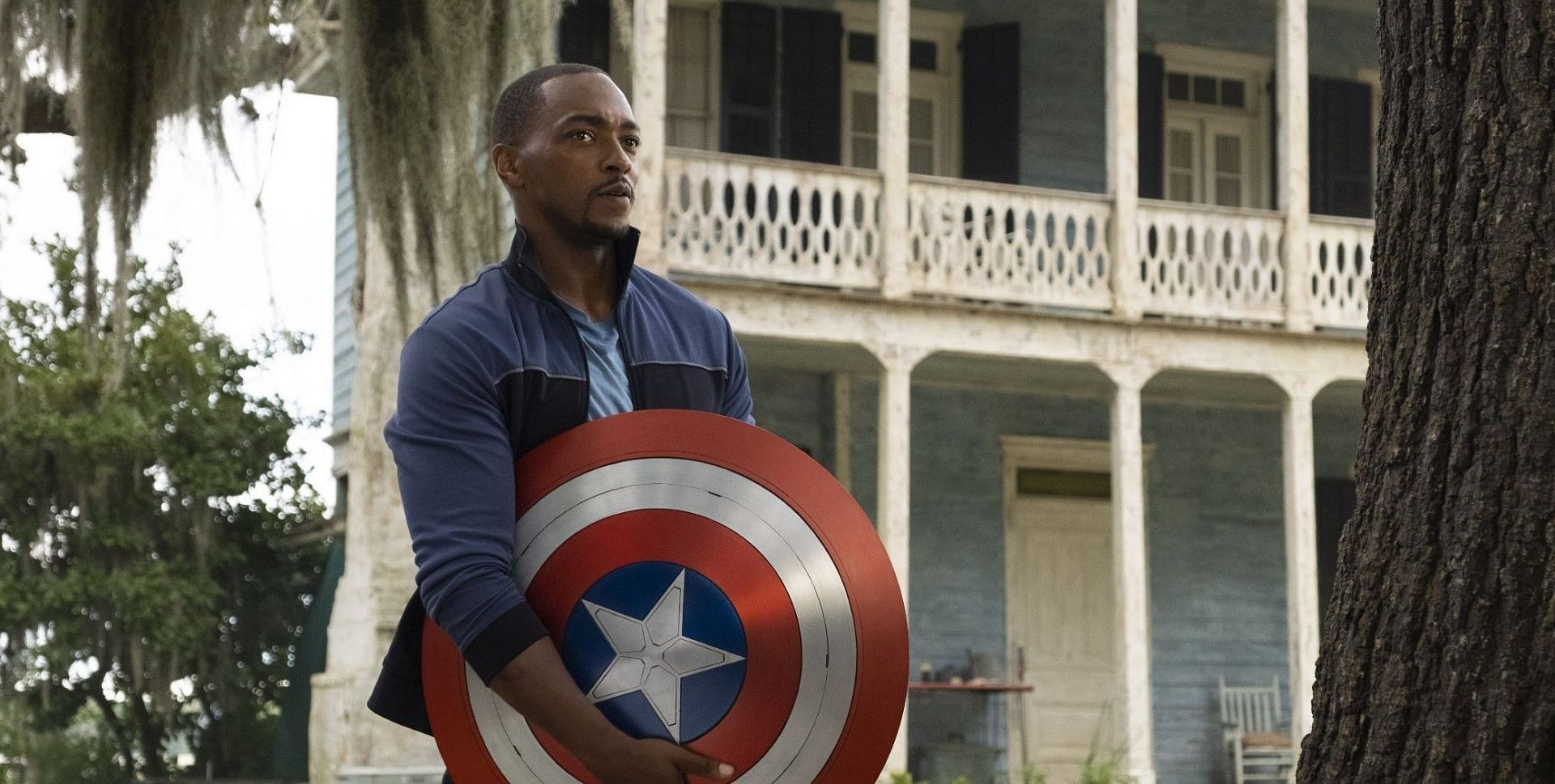 Sam Wilson as Captain America standing strong, representing a new era of diversity and representation in superhero stories (Image via Marvel Studios)