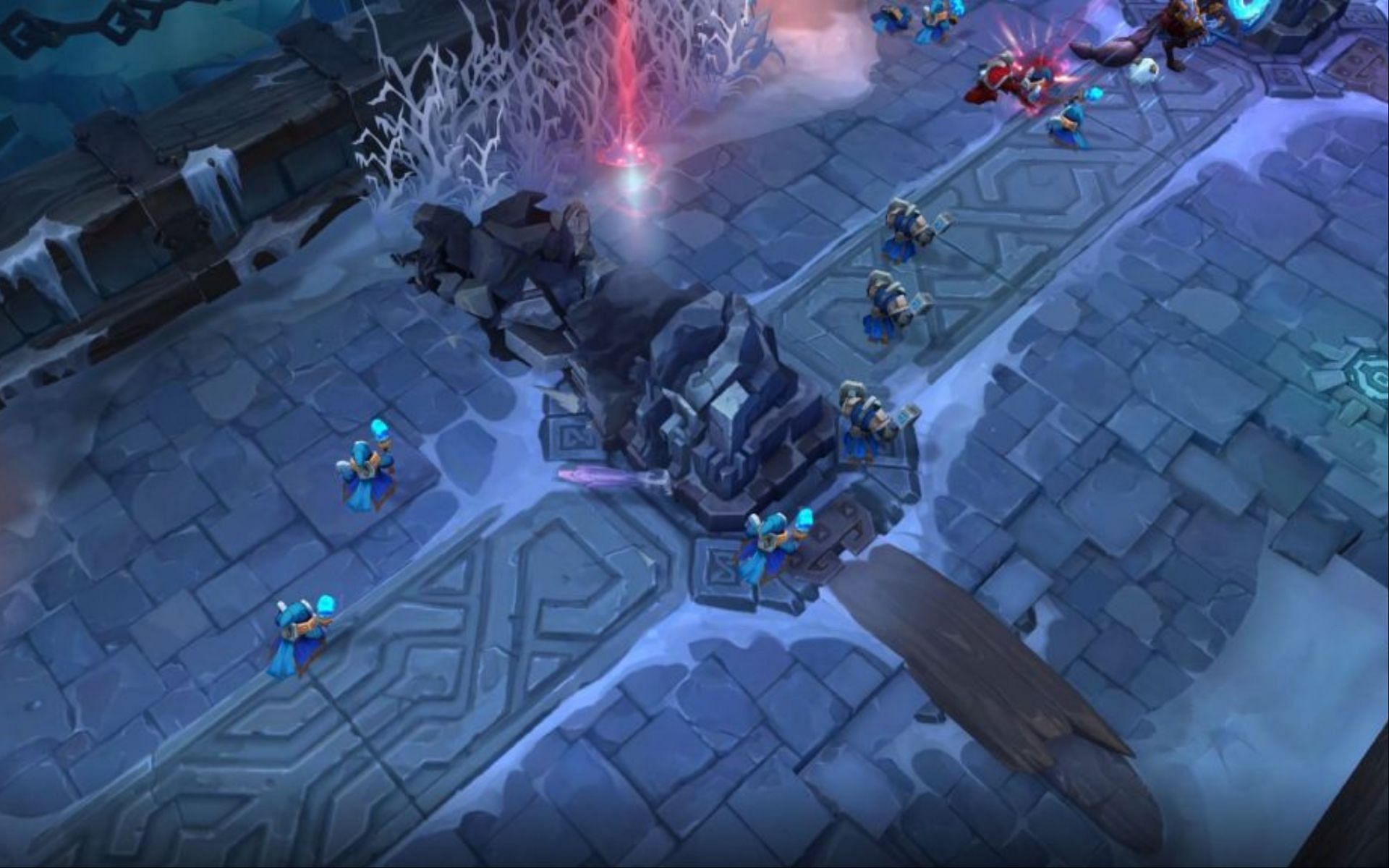 Riot Games will change the turret rubble mechanic in patch 13.5 or 13.6 (Image via League of Legends)