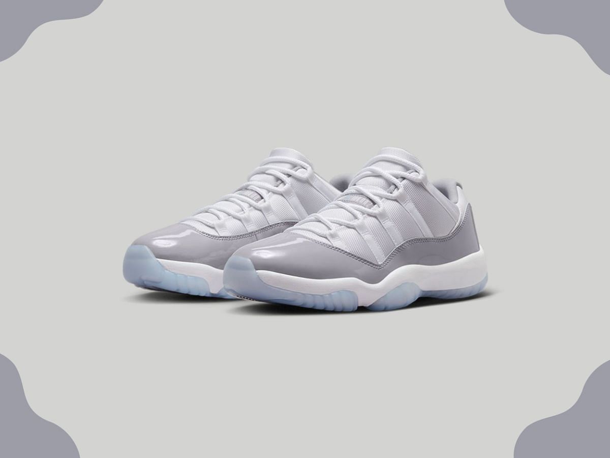 Nike Air Jordan 11 &quot;Cement Grey&quot; sneakers (Image via Nike)