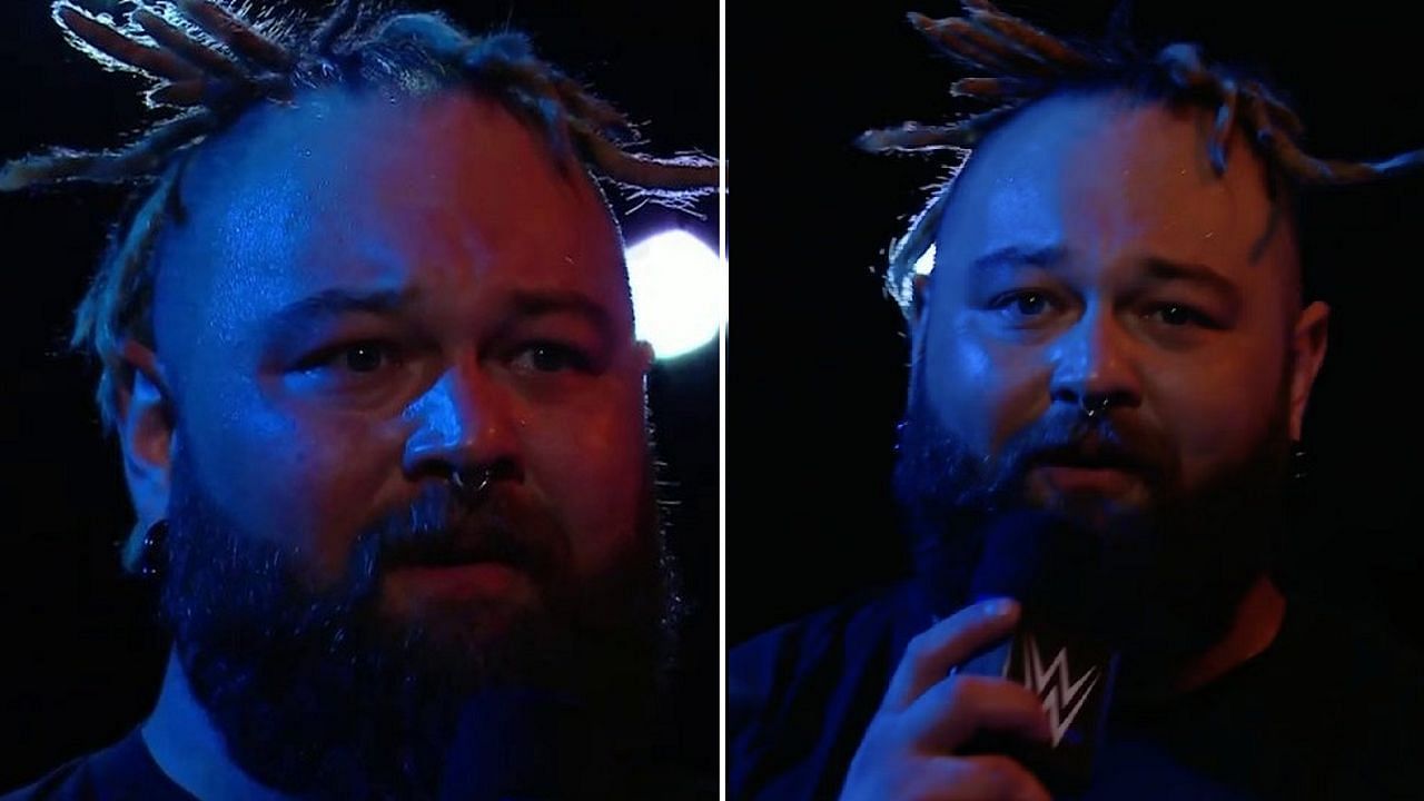 Wyatt cutting a promo on WWE TV