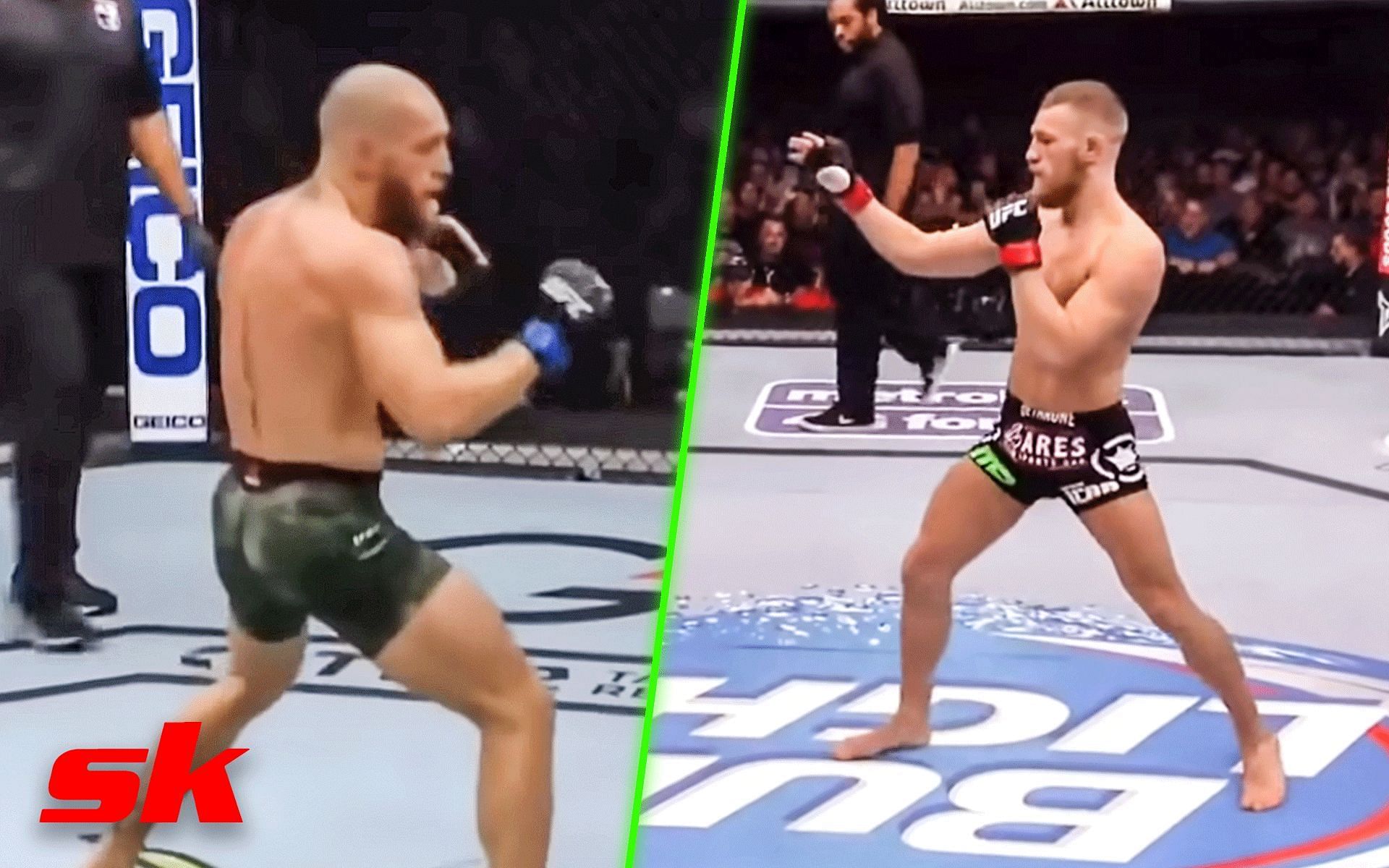 Conor McGregor in boxing and karate stances [Image courtesy: JAYFADMMA on YouTube]
