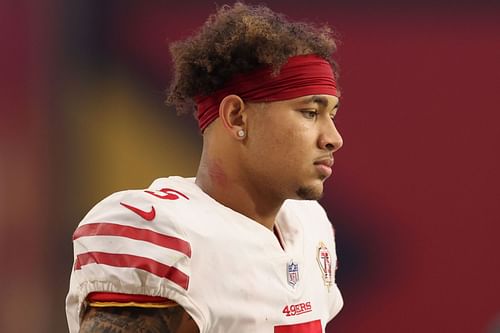 San Francisco 49ers QB Trey Lance during matchup against Arizona Cardinals