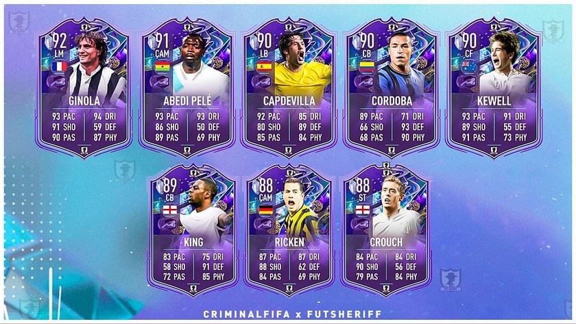 All leaked FIFA 23 Fantasy FUT Hero cards, including Ginola, Pele, and more