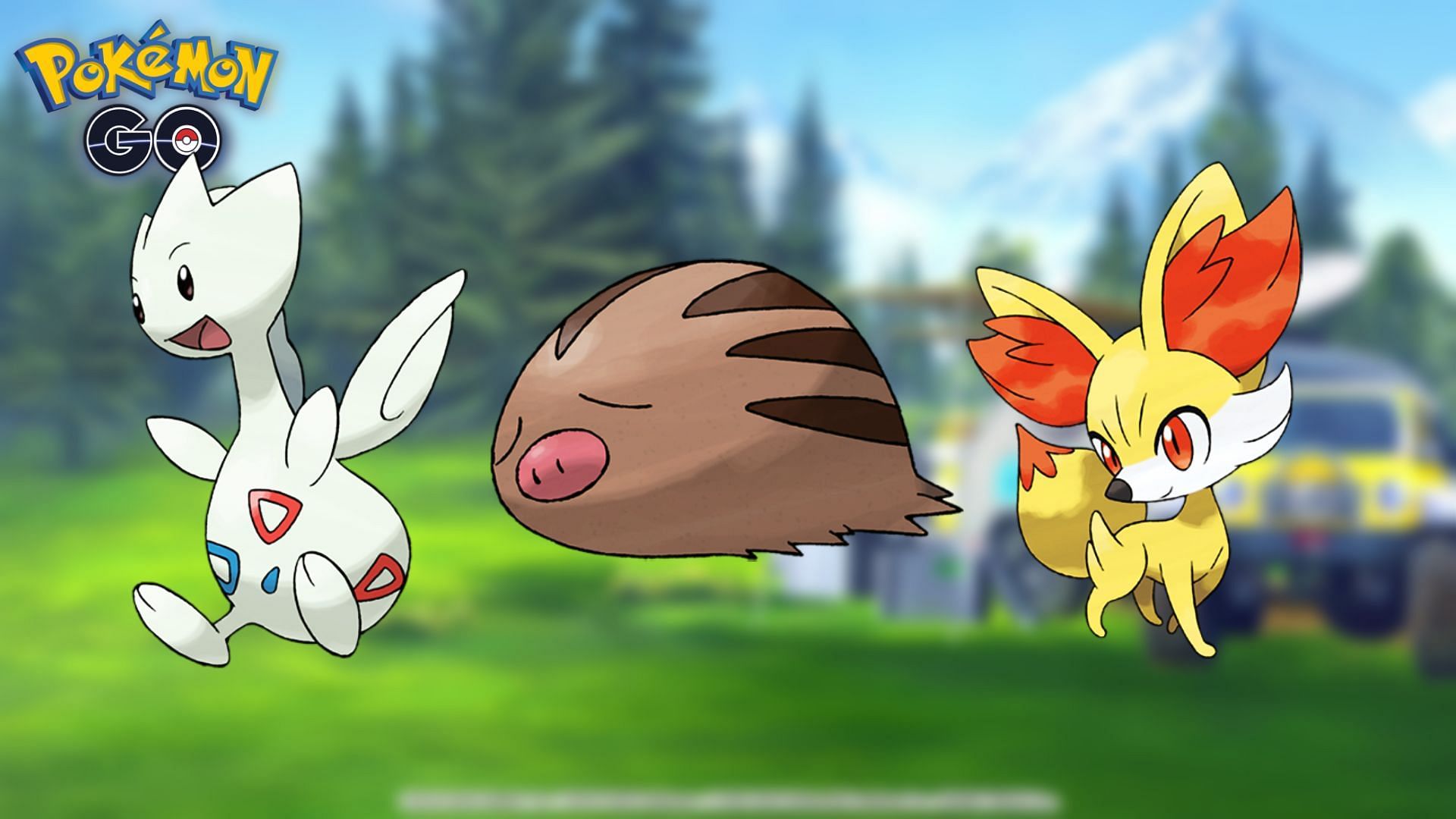 Togetic, Swinub and Fennekin are rumored to be in the spotlight for the Community Days in April and May. (Image via Sportskeeda)