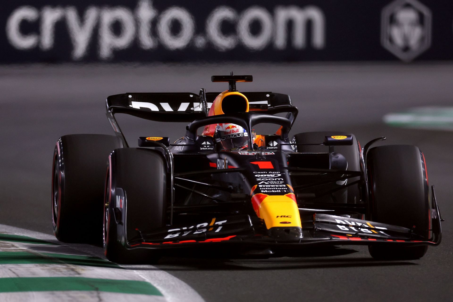 Verstappen in action