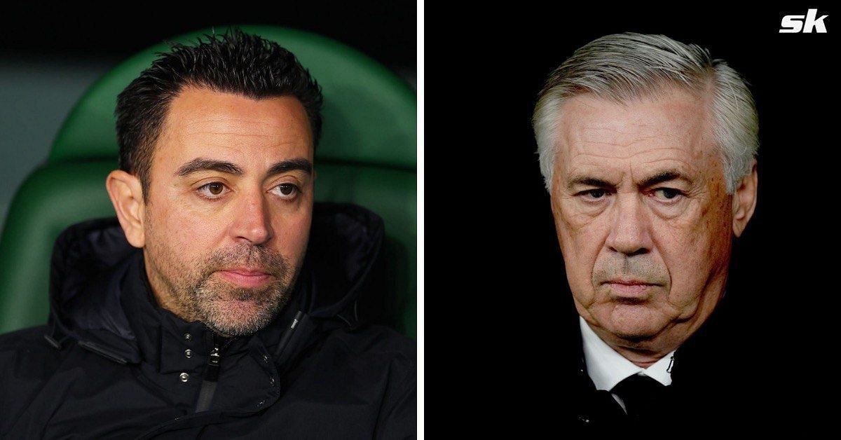 In picture: Xavi (Left) | Carlo Ancelotti (Right)