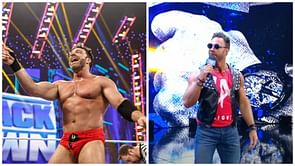 LA Knight reacts to receiving a pop from WWE Universe on SmackDown ahead of a huge match-up