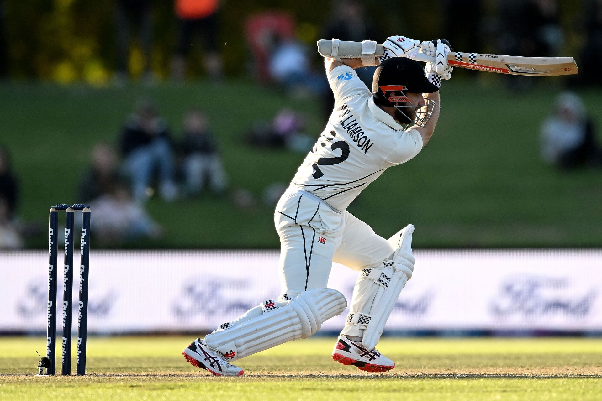 Kane Williamson batting against Sri Lanka. (Image Credits: Getty)