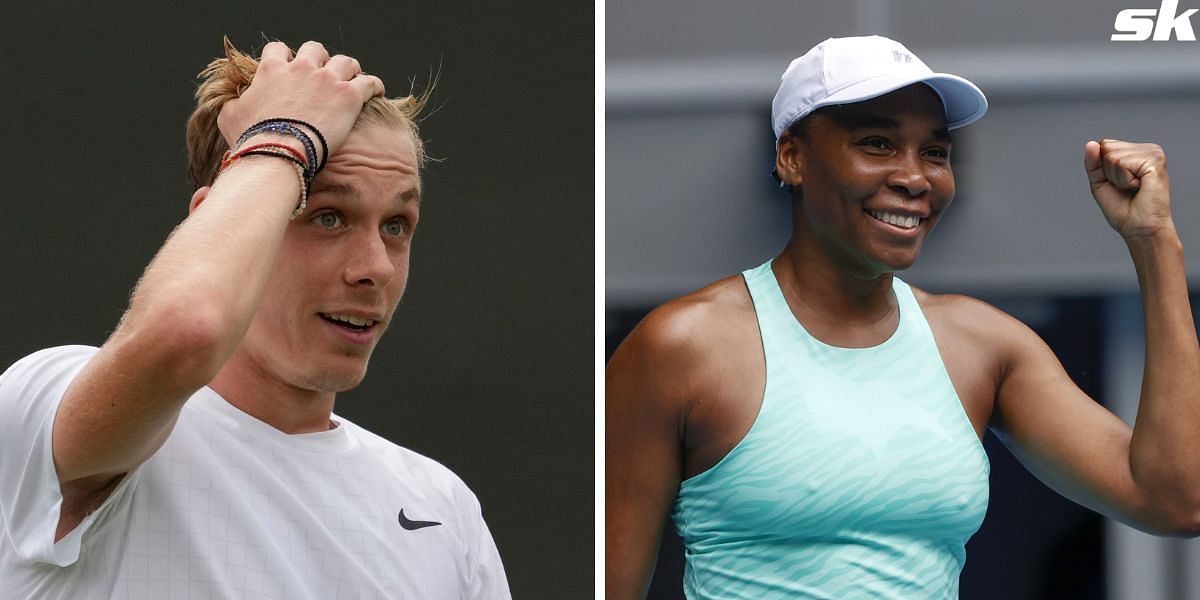 Denis Shapovalov and Venus Williams