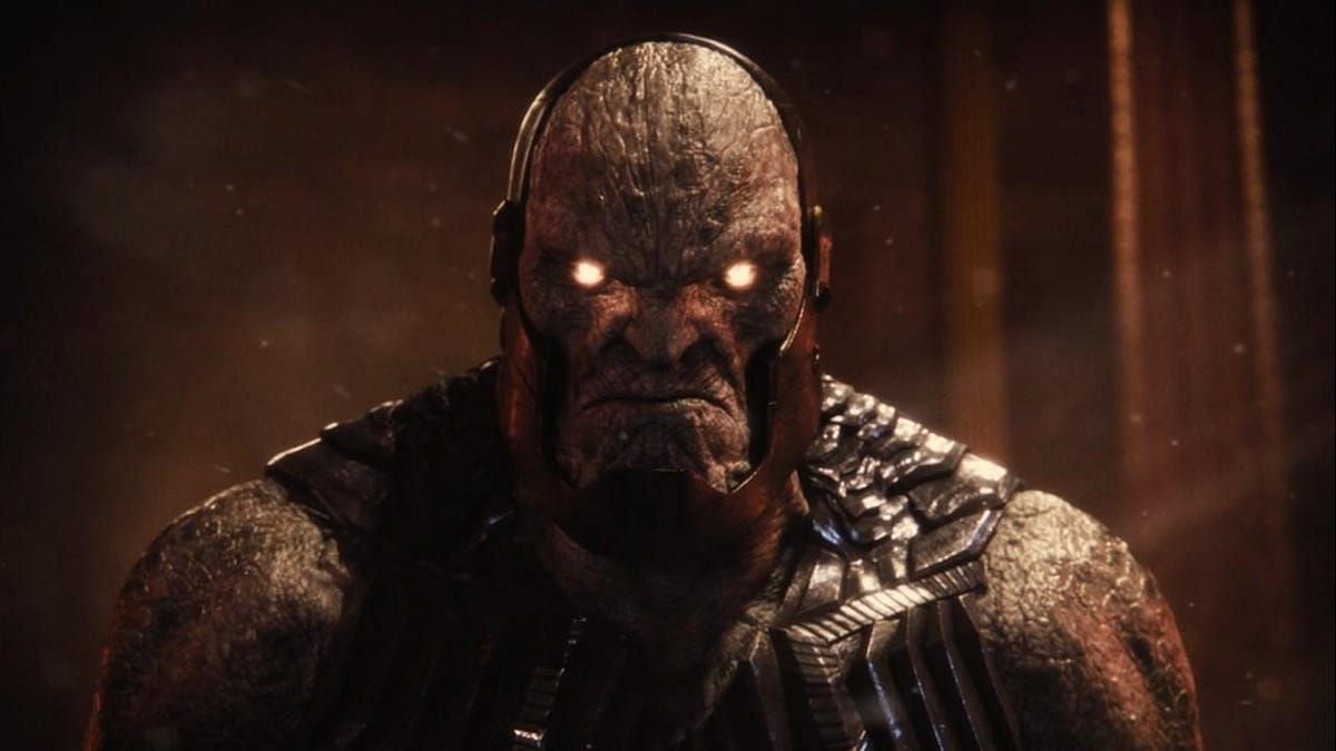 Darkseid, the ruler of Apokolips, unleashes his devastating Omega Beams (Image via DC Studios)