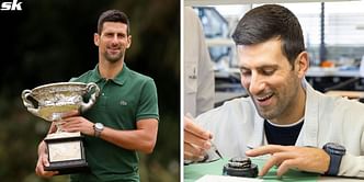 Novak Djokovic visits Hublot headquarters in Switzerland, says the brand has brought him 'luck and success'