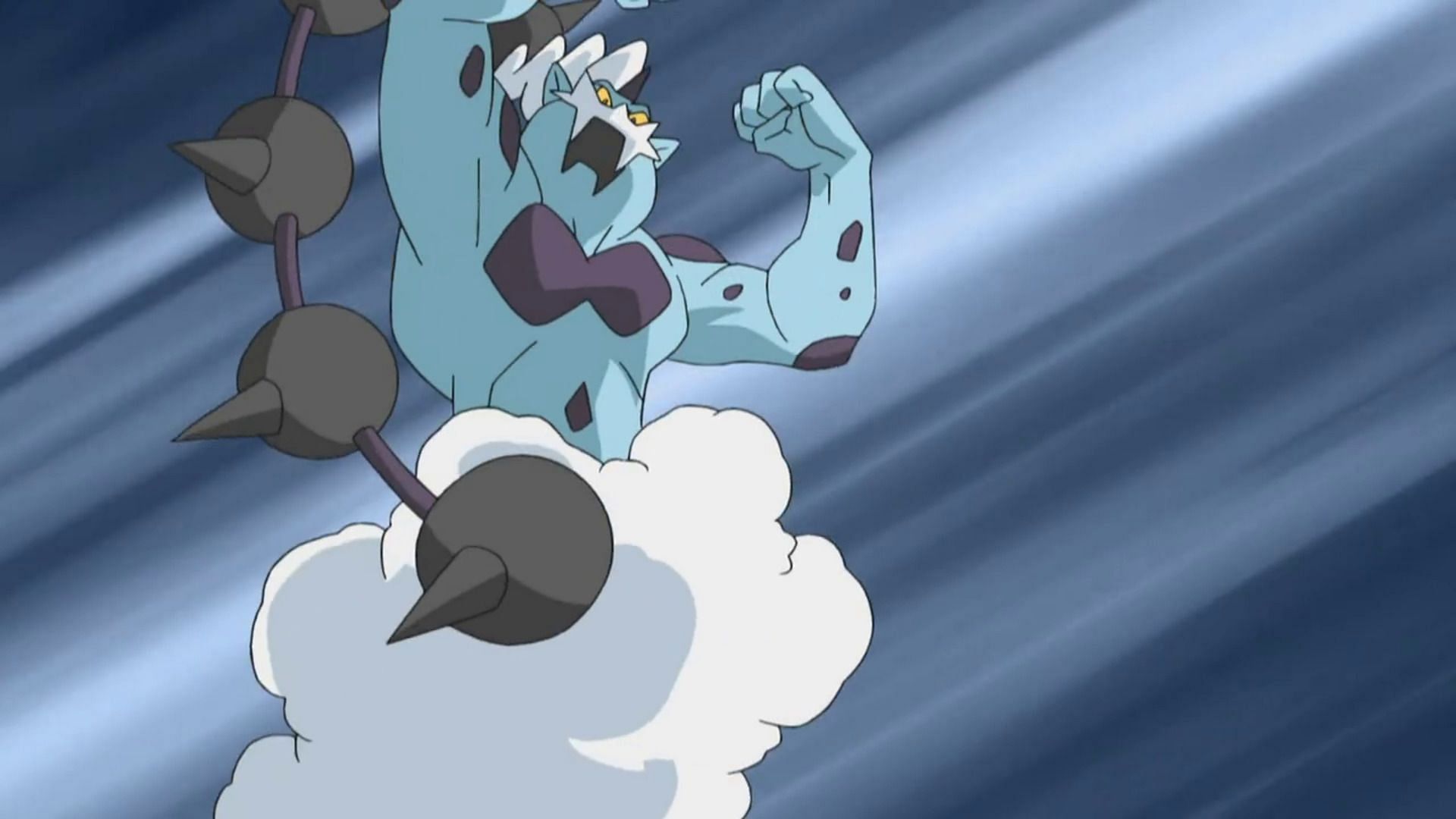 Thundurus as it appears in the anime (Image via The Pokemon Company)