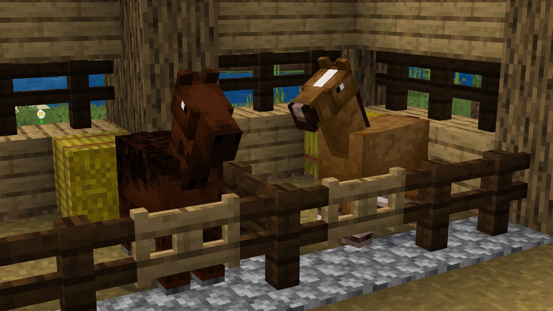 Horse breeding was revamped in the latest Minecraft Bedrock update (Image via Mojang)