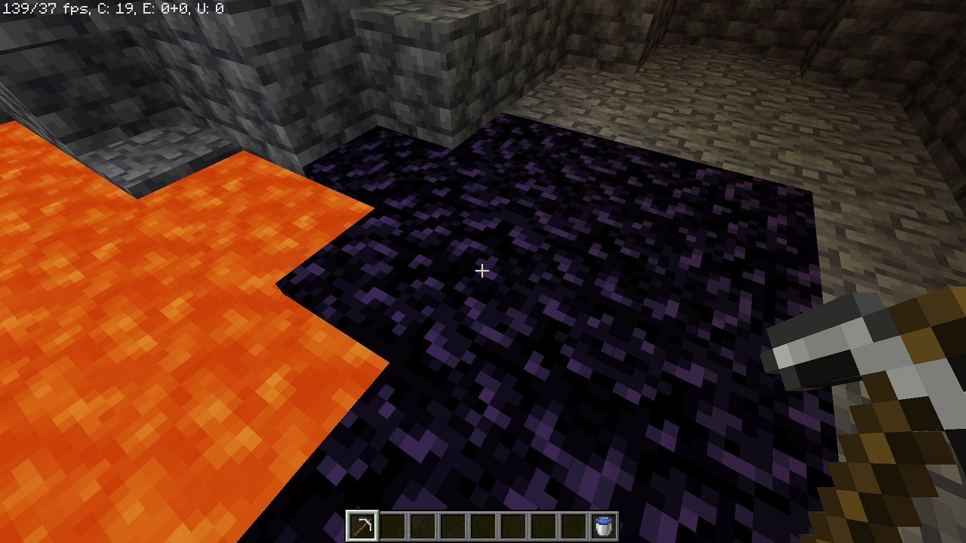 Obsidian blocks can be placed between creepers to survive their explosion in Minecraft (Image via Mojang)