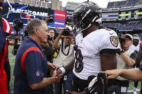 Bill Belichick and Lamar Jackson