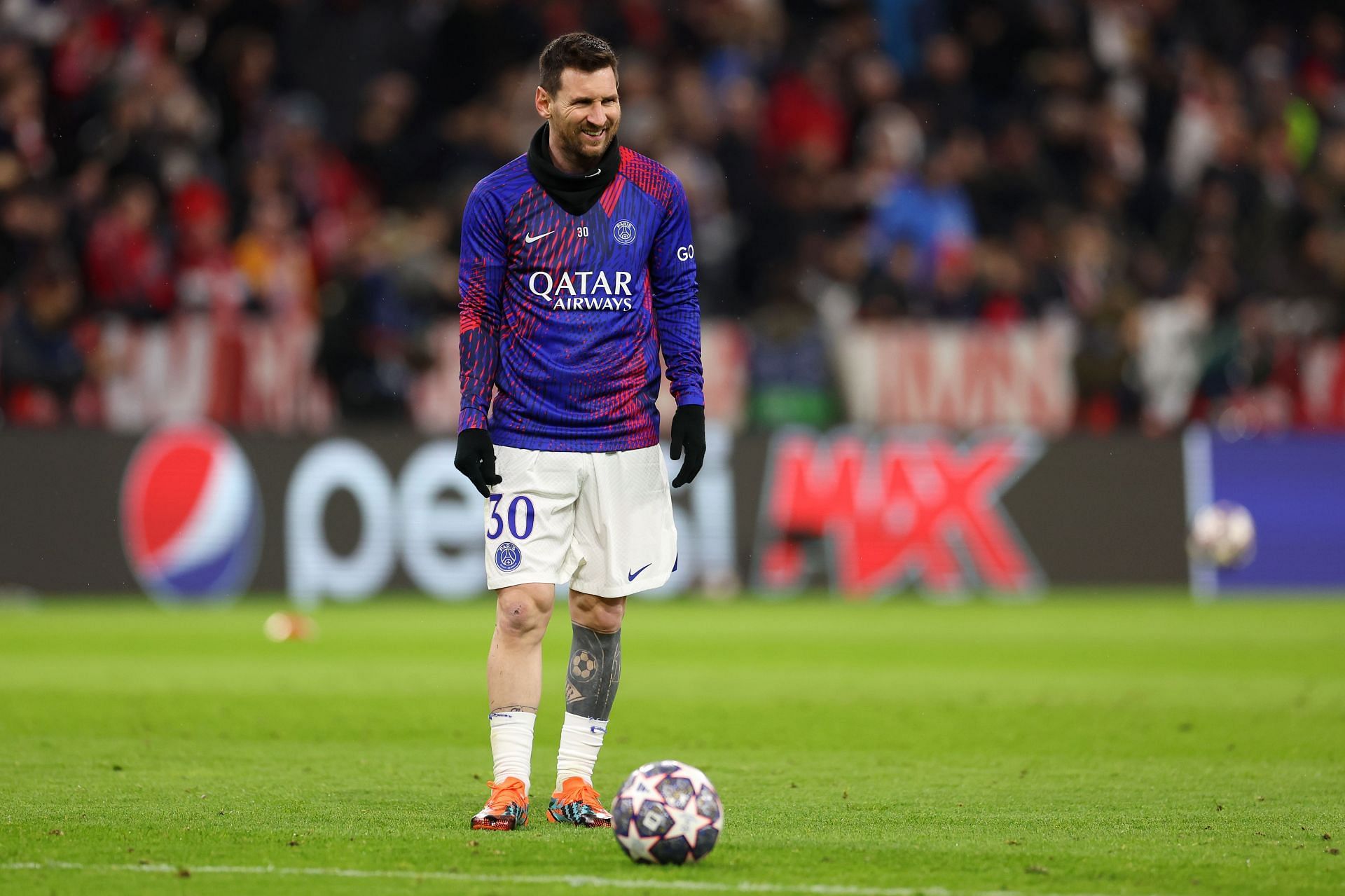 Messi missed training ahead of the Rennes encounter.