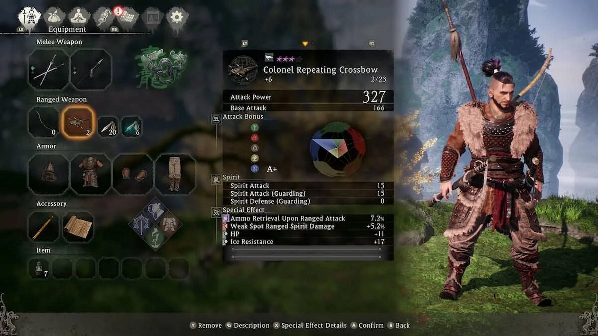 A ranged build that leverages Water Virtue (Image via Koei Tecmo)