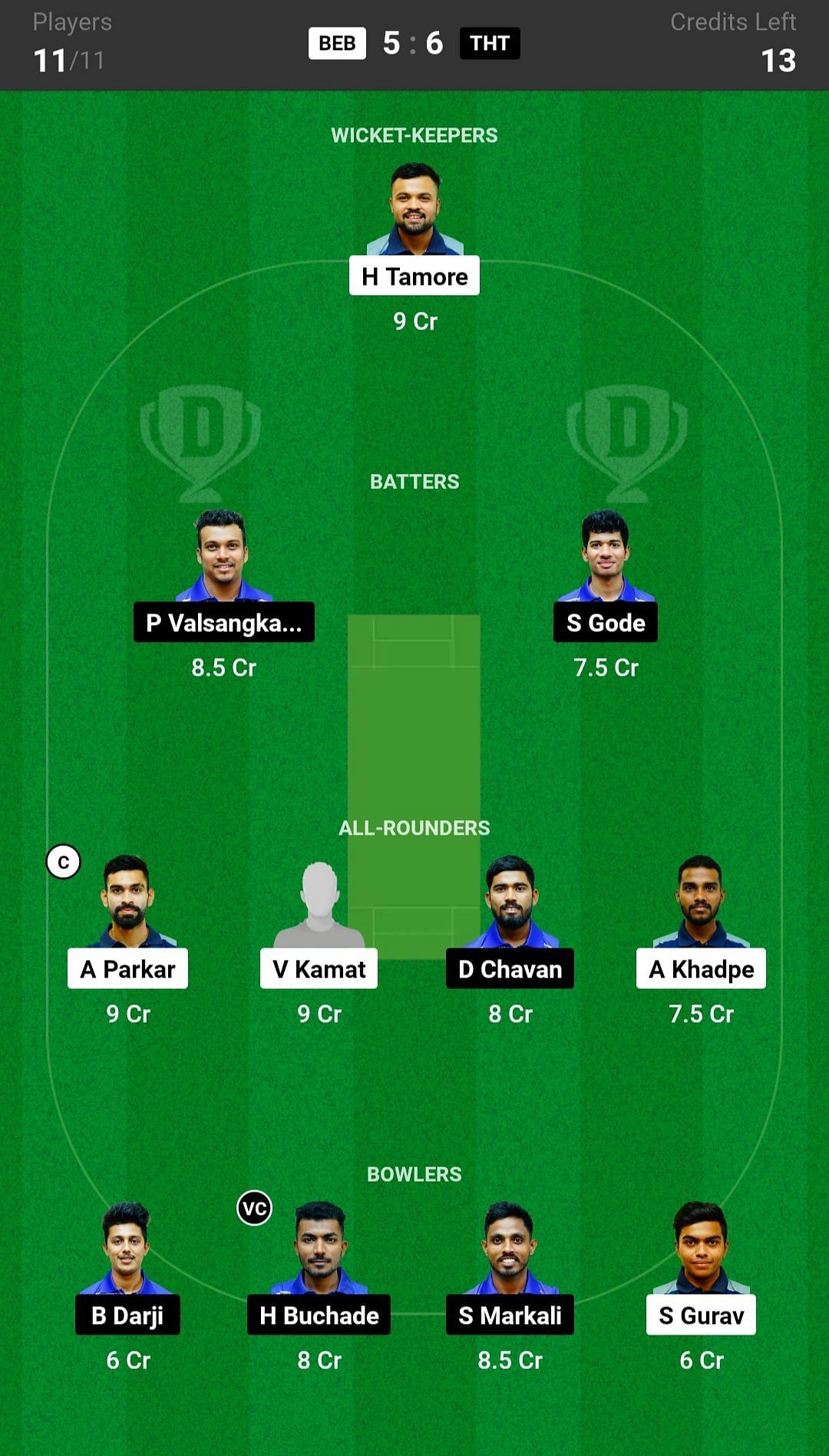 THT Vs BEB Dream11 Prediction: Fantasy Cricket Tips, Today's Playing ...