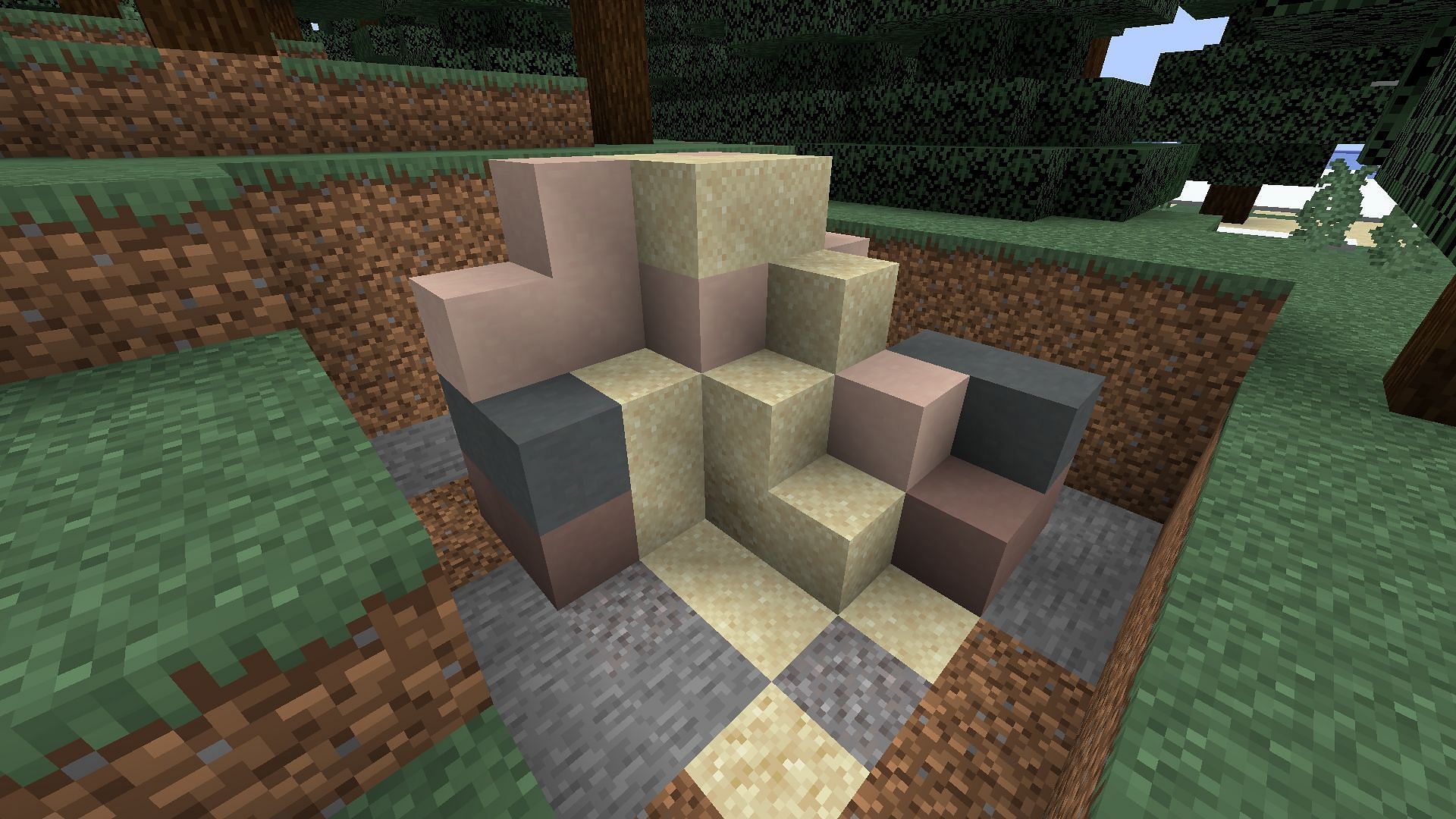 A new archaeology site, the trail ruins, in Minecraft 1.20 (Image via Mojang)